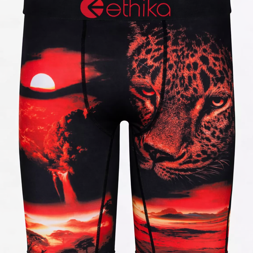 Ethika "Red Safari Leopard" Boxer Briefs