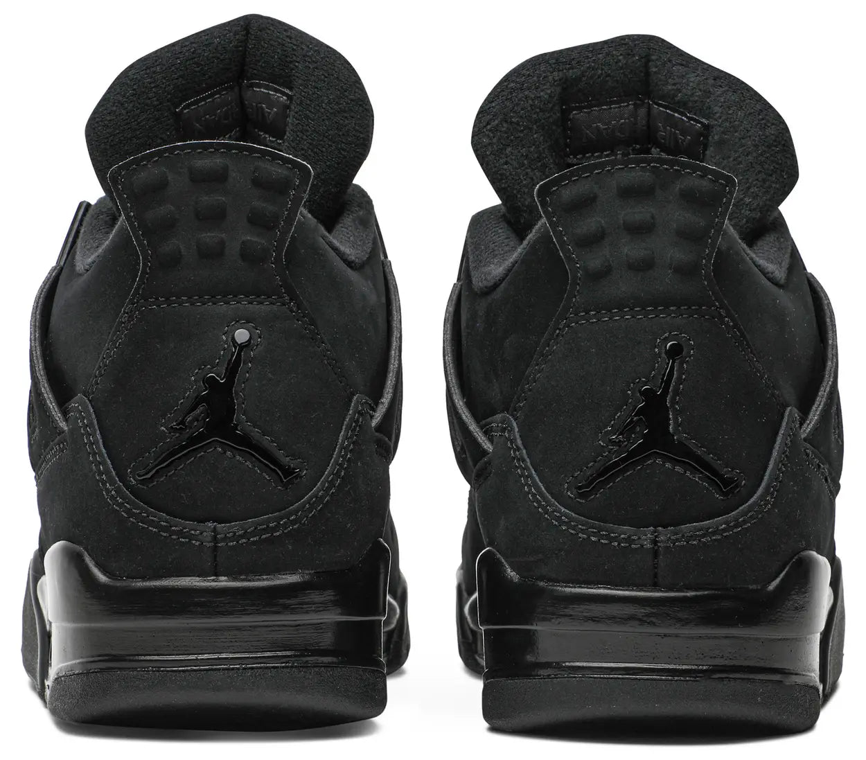 Air Jordan 4 Retro Black Cat sneaker, heel view