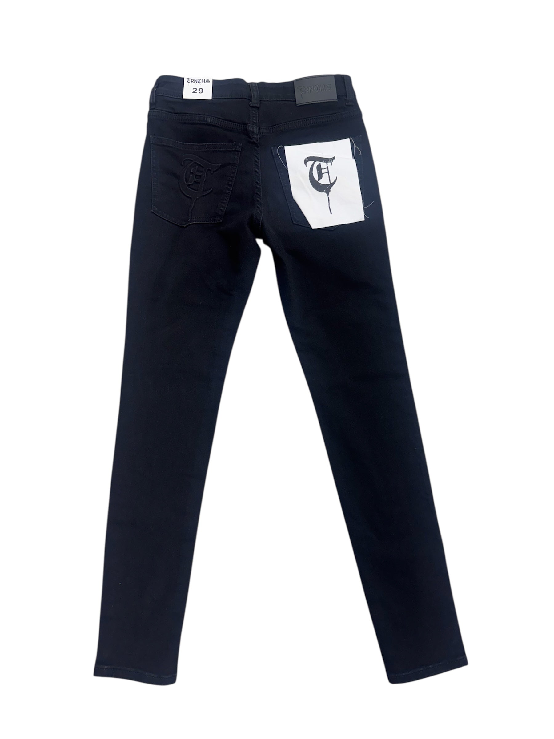 TRNCHS "FLAMINGO" SKINNY JEANS BLACK WASHED