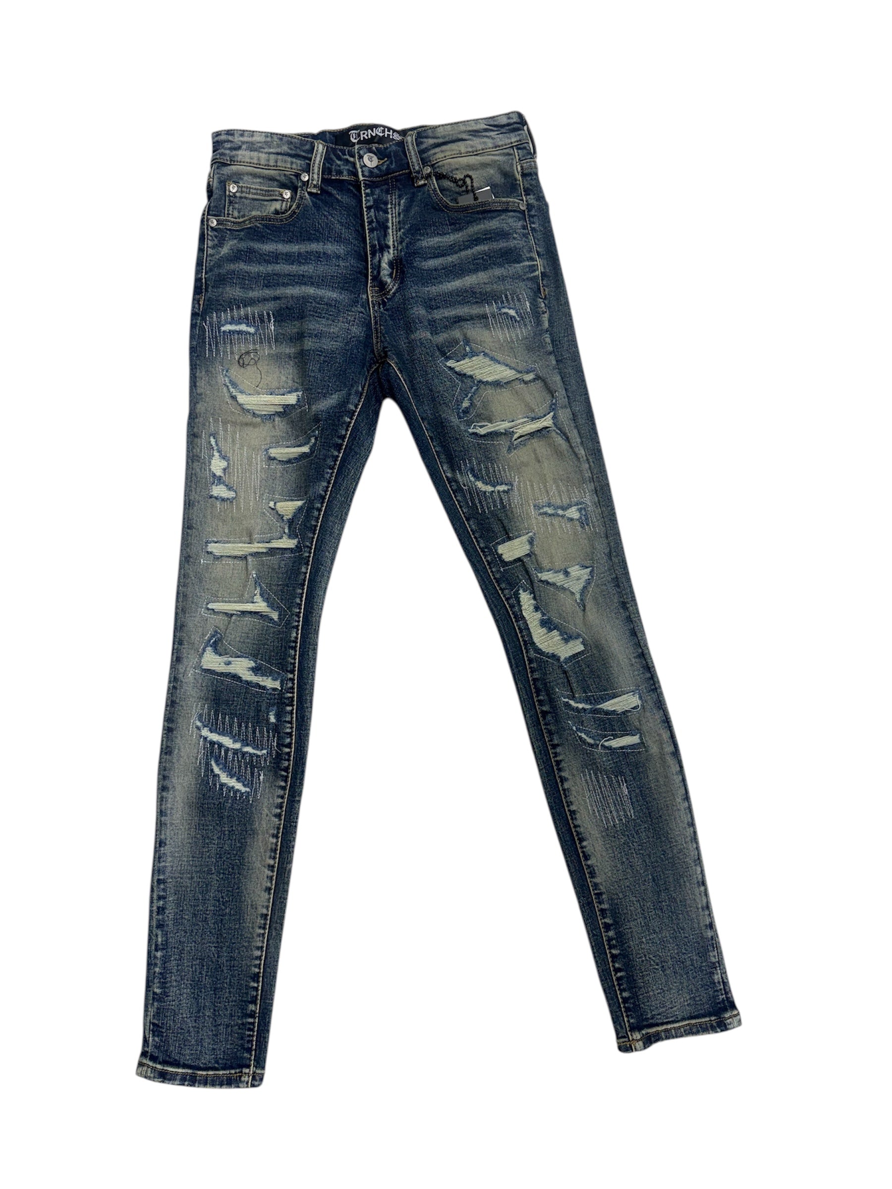 Trnchs "Skinnies" Skinny Dark Vintage Wash