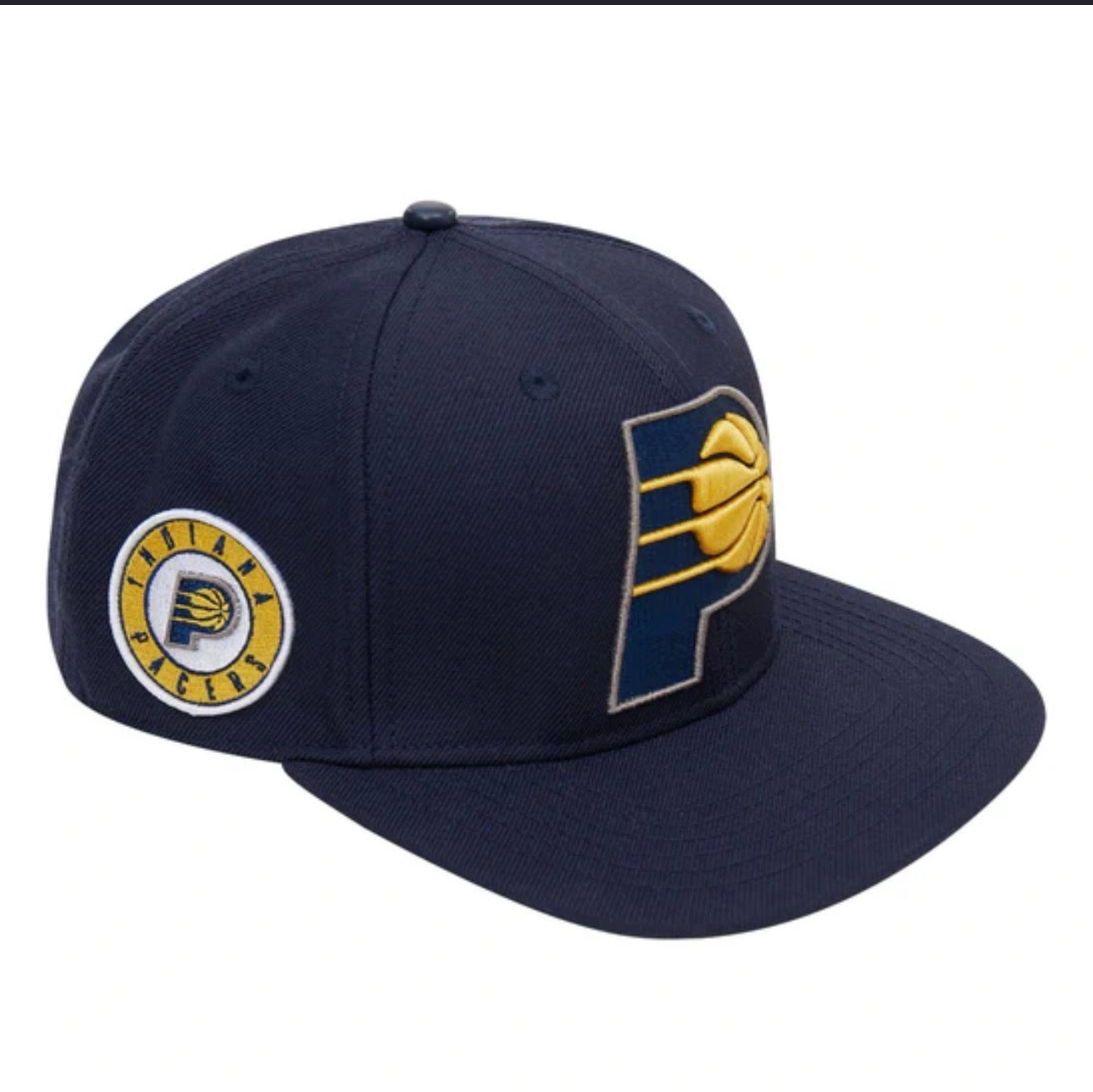 Indiana Pacers Navy Snapback Hat – Embroidered Logo Flat Brim Cap