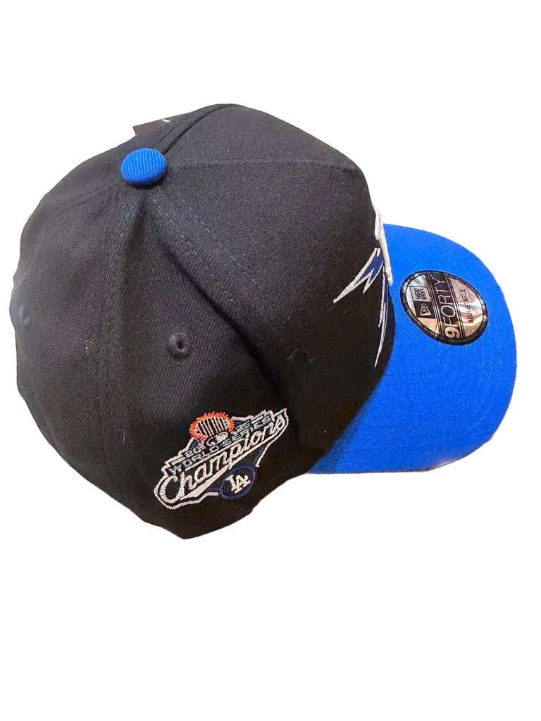 New Era Los Angeles Dodgers 9FORTY A-Frame Lightning Black/Royal