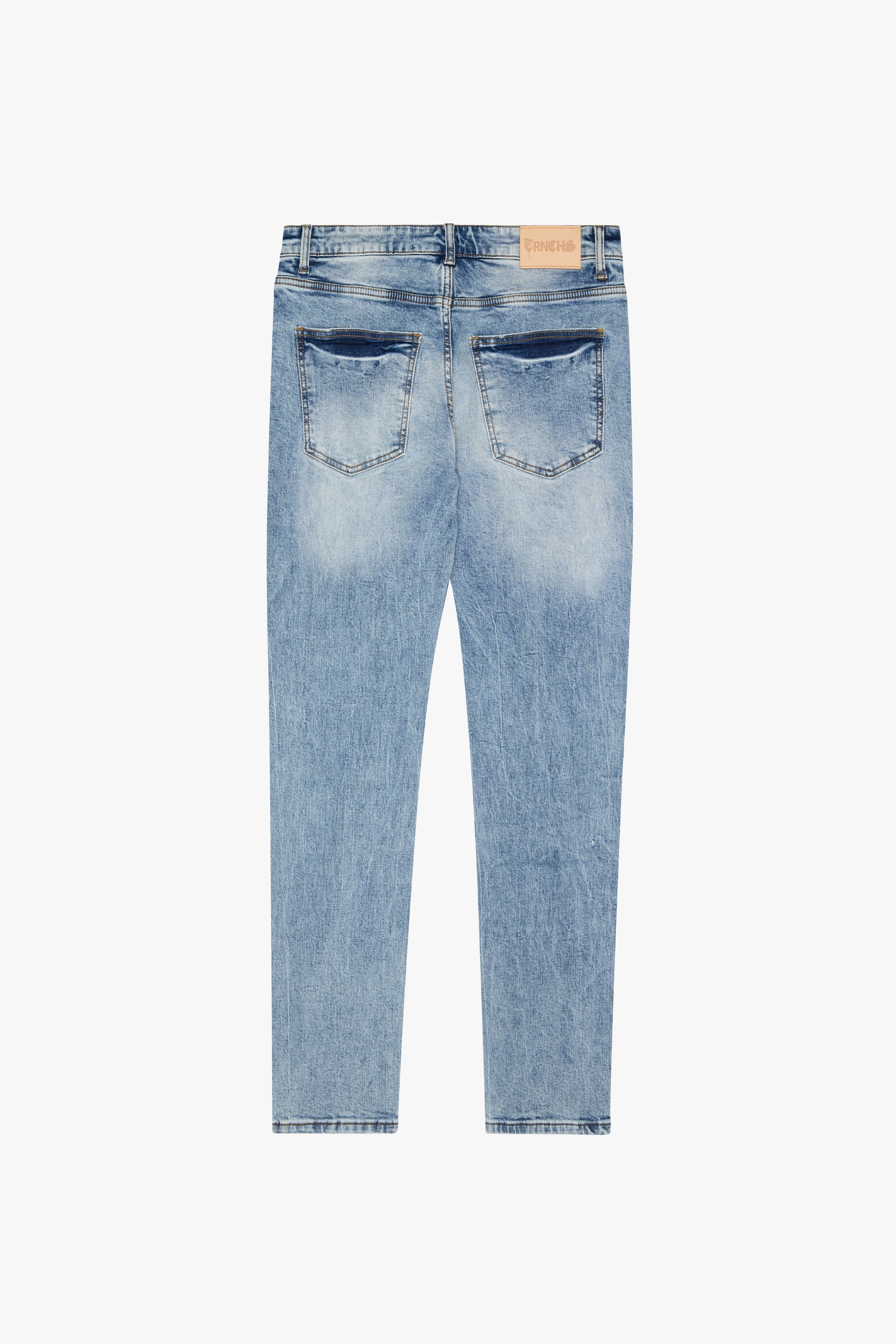"SAYYAN" Blue Wash Skinny Denim