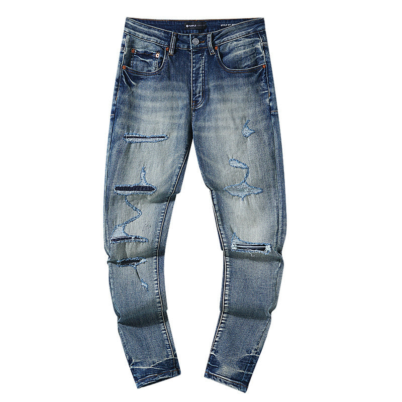 Purple Brand Distressed Skinny Denim – Vintage Blue