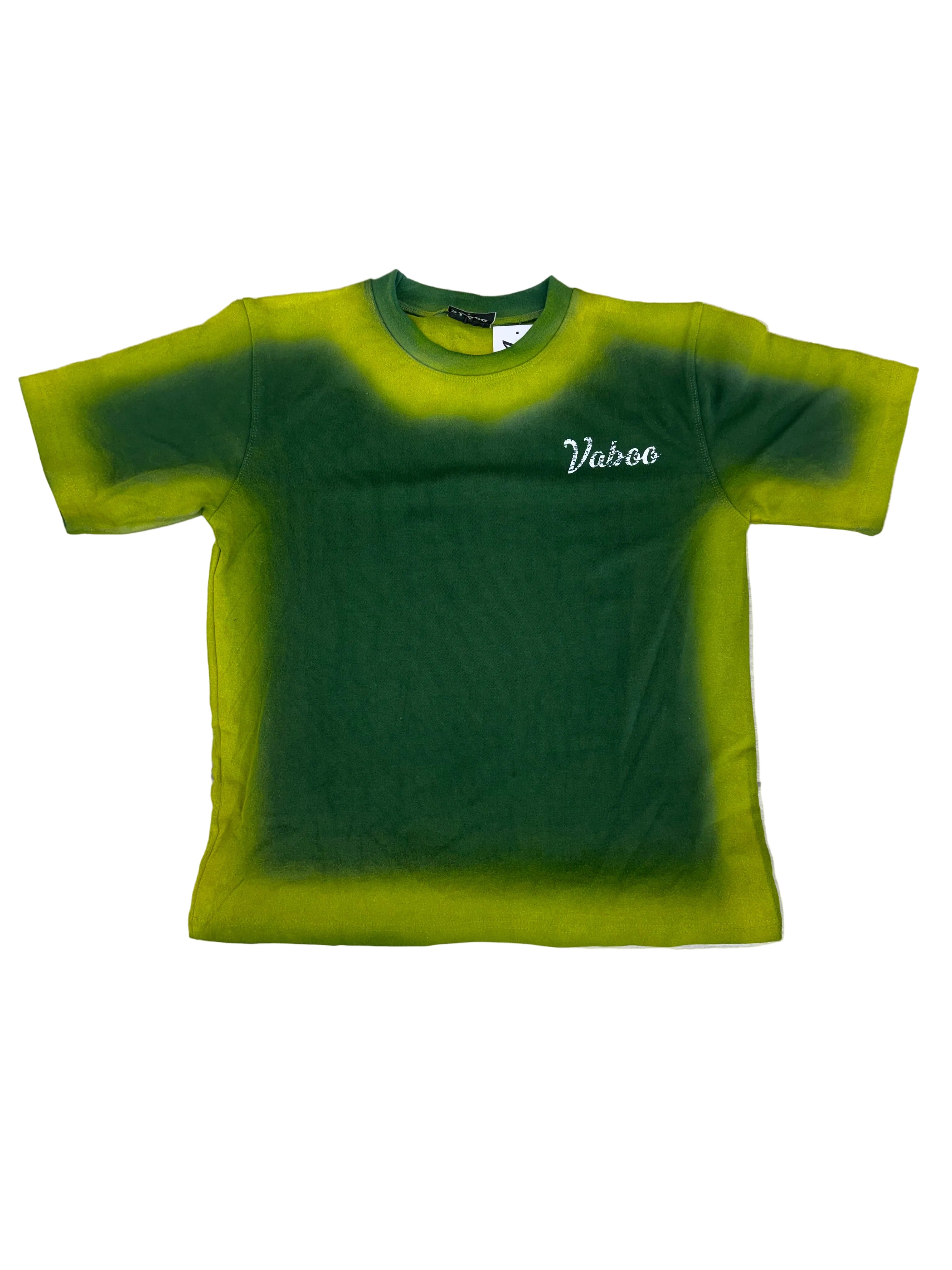Vaboo “Two-Toned” Graphic Tee- Forest Green/Lime Green