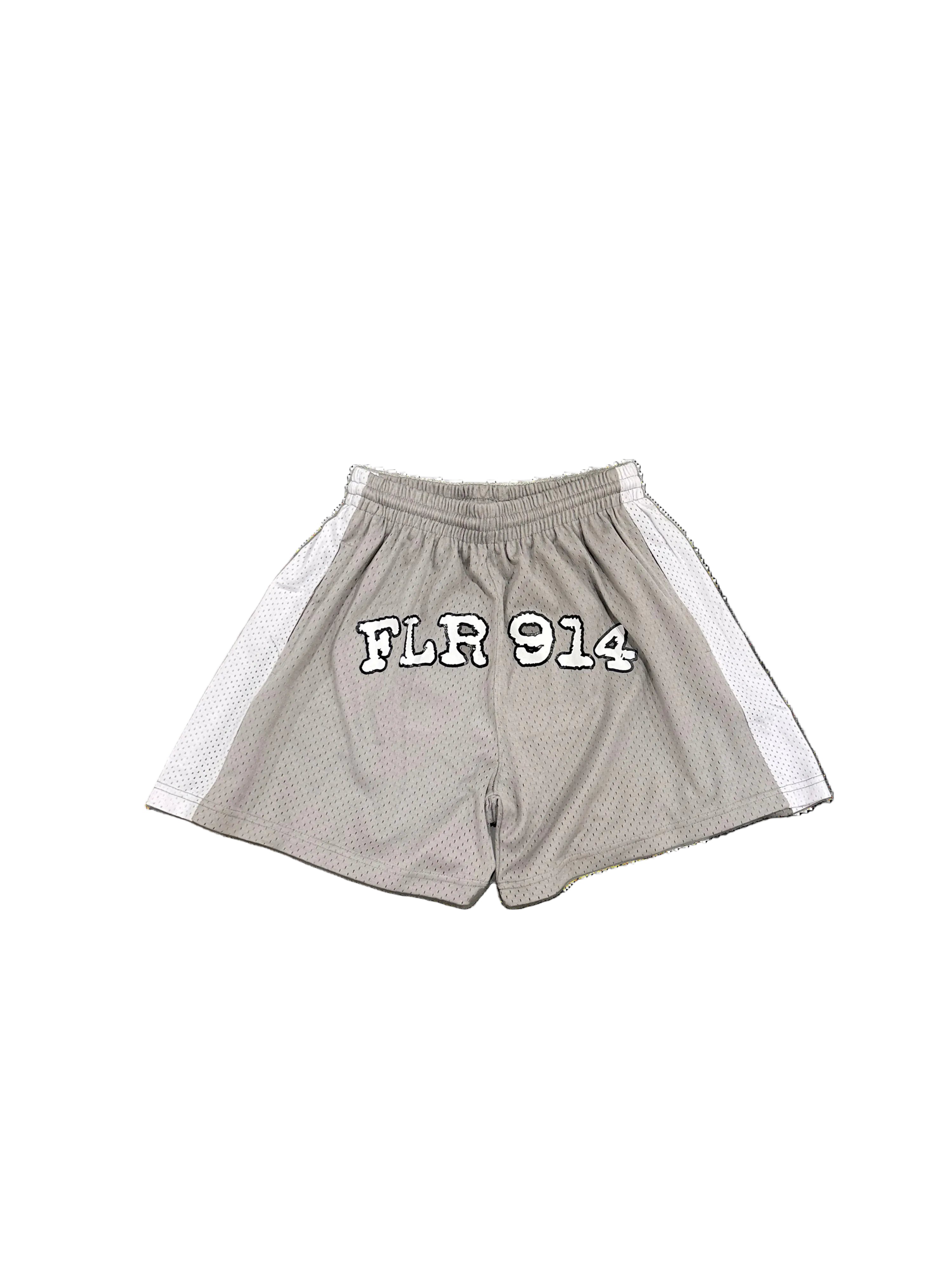 FLR 914 Mesh Shorts – Grey/White