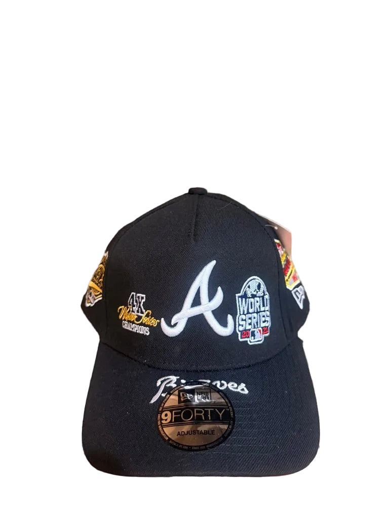 New Era Atlanta Braves 9FORTY A-Frame 4X Champions Black