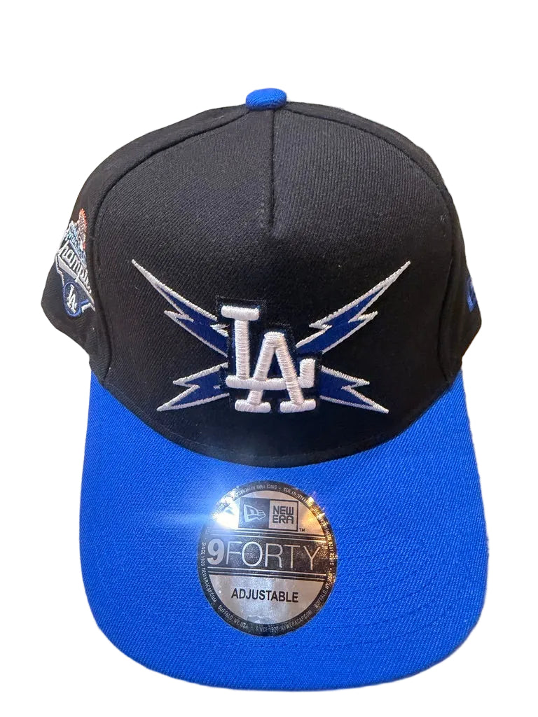New Era Los Angeles Dodgers 9FORTY A-Frame Lightning Black/Royal