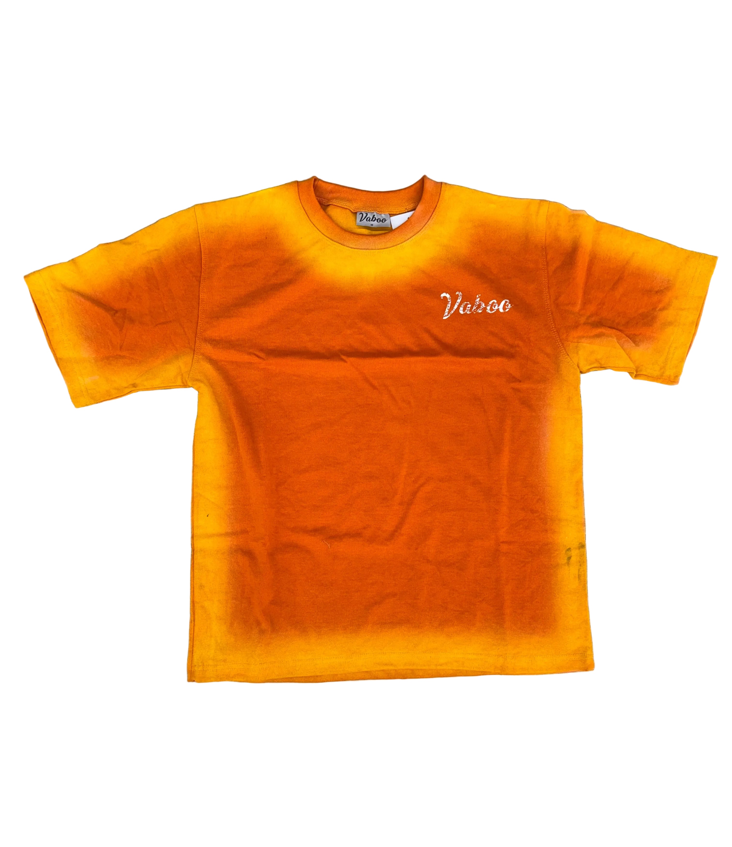 Vaboo “Two-Toned” Graphic Tee- Orange/Yellow