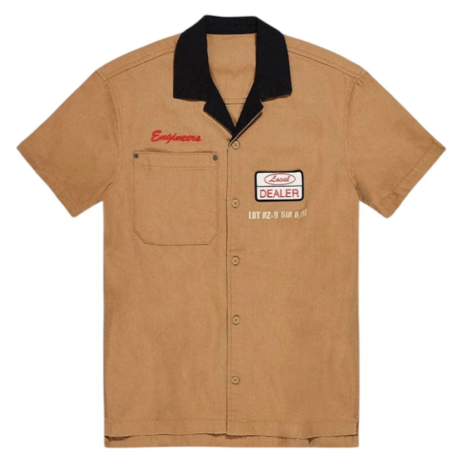 Jordan Craig Retro "Re-Up" Button Up Brown