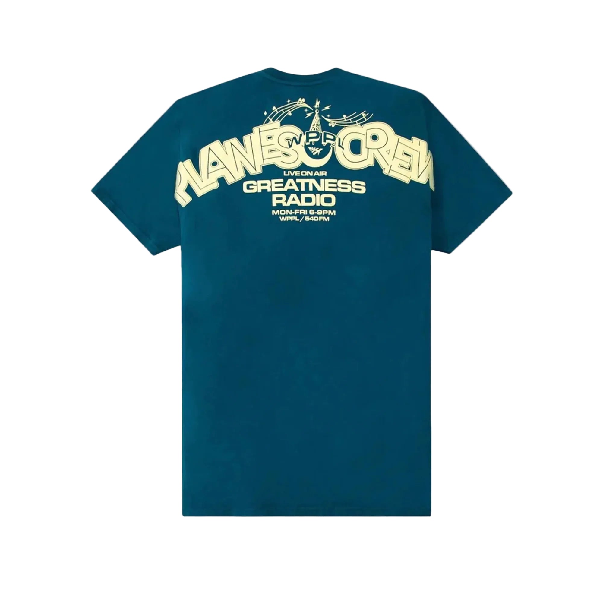 Mane Squeeze “Greatness Radio” Graphic T-Shirt – Teal