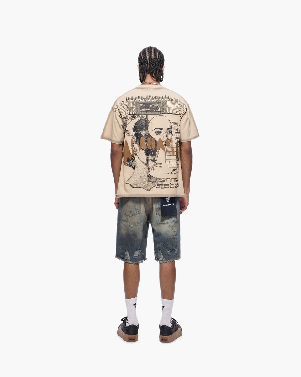 Valabasas CYBER Tee- Khaki