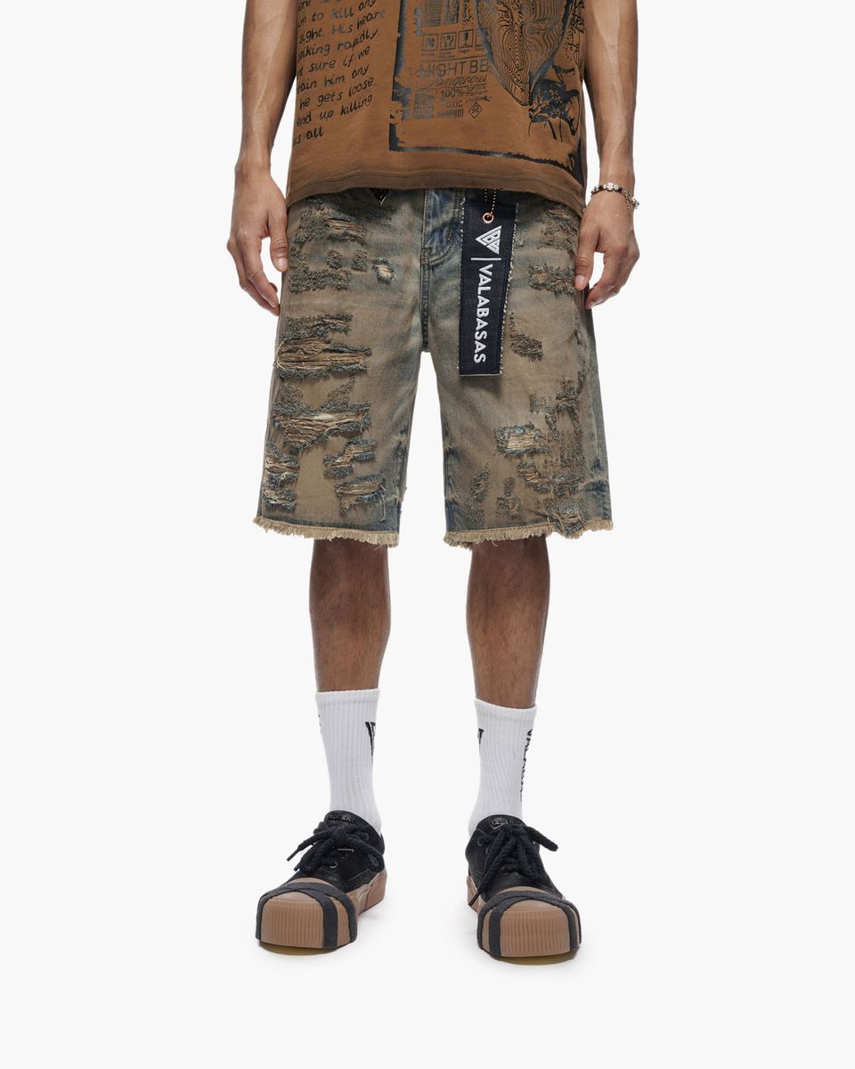 Valabasas CLIPPED DIRTY VINTAGE Denim Shorts