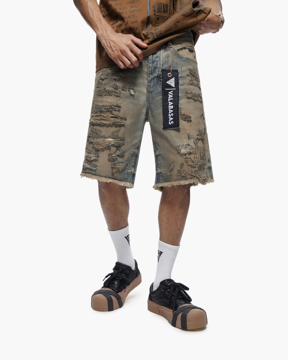 Valabasas CLIPPED DIRTY VINTAGE Denim Shorts