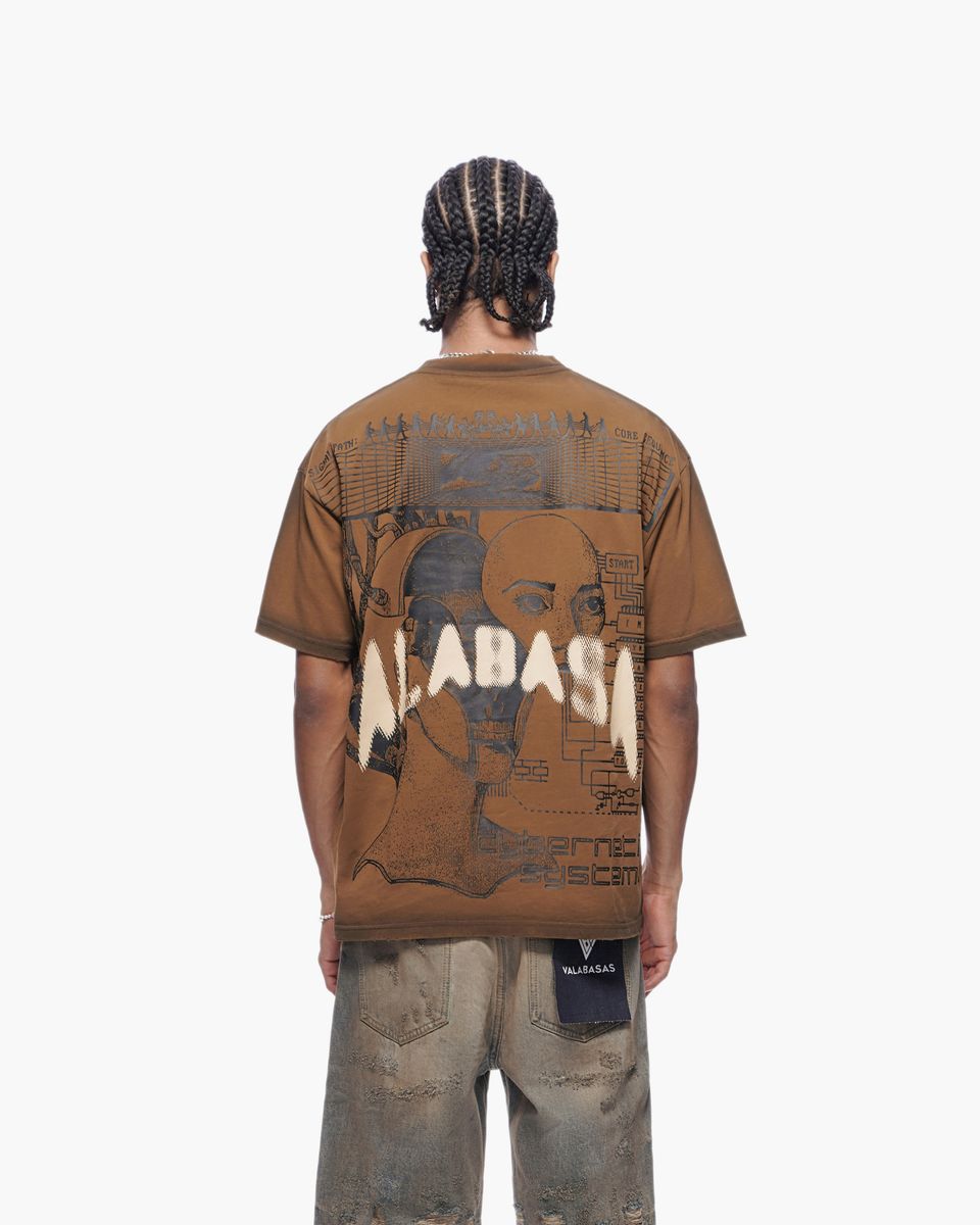 Valabasas CYBER Tee- Brown