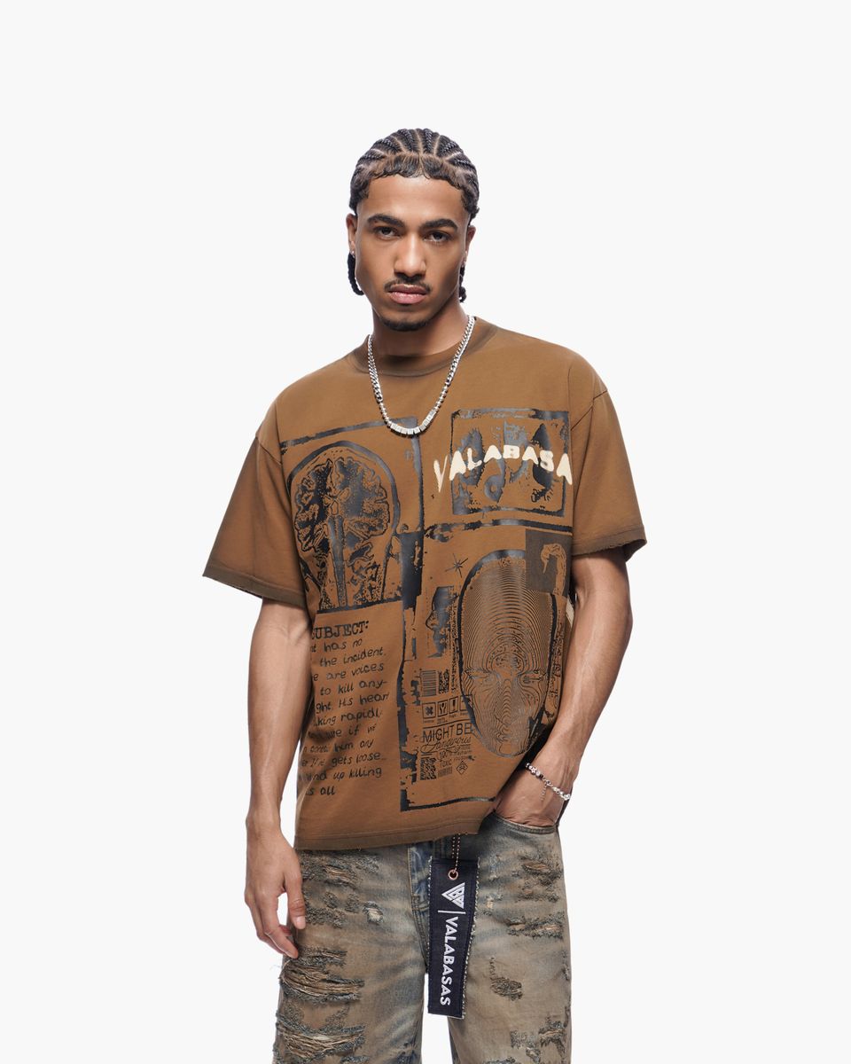 Valabasas CYBER Tee- Brown