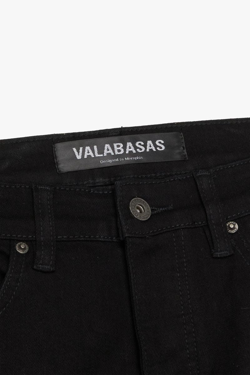 Valabasas TEARAWAY Skinny Denim – Black