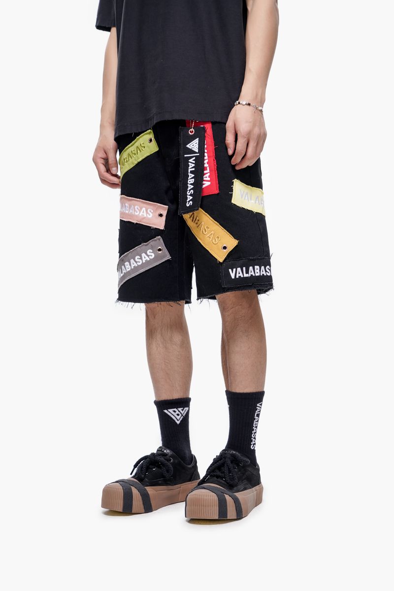 Valabasas BANNER Denim Shorts – Jet Black