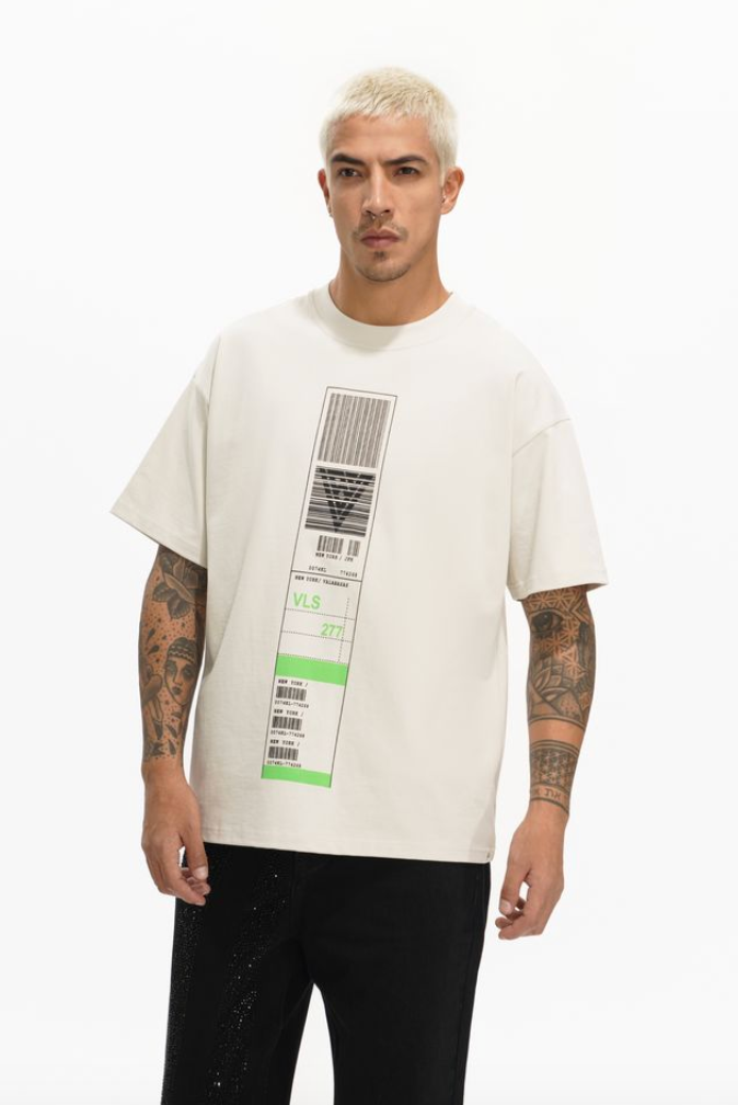 Valabasas BAGGAGE CLAIM Tee – Cream