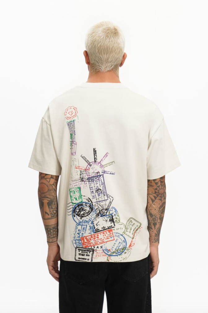 Valabasas BAGGAGE CLAIM Tee – Cream