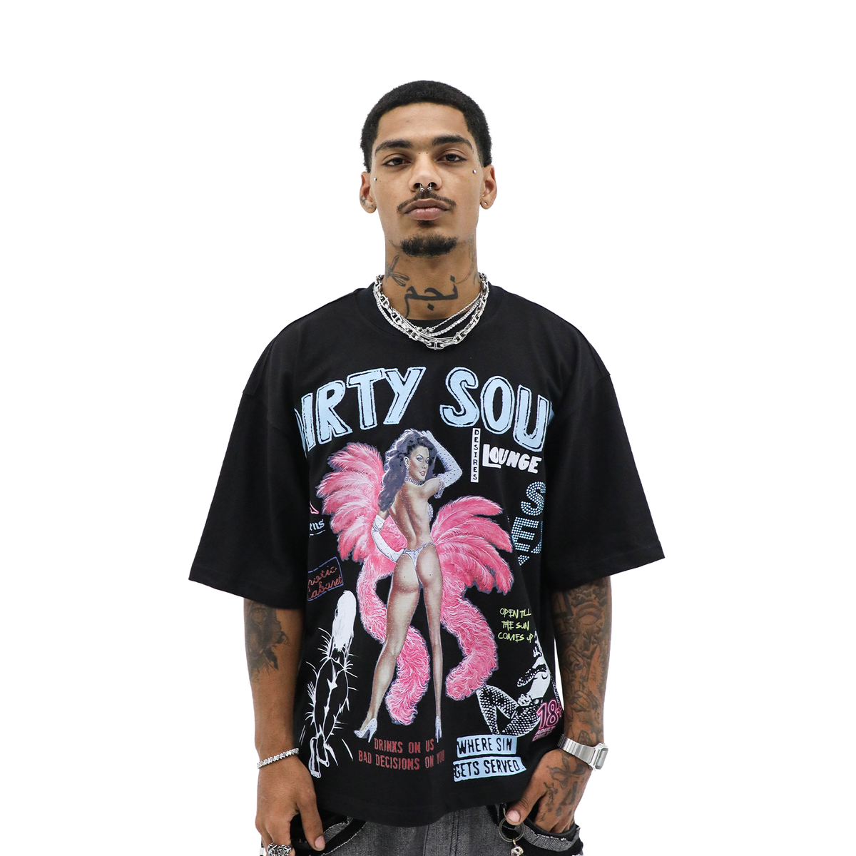 Heights District “Gentlemen's Club” Tee- Black