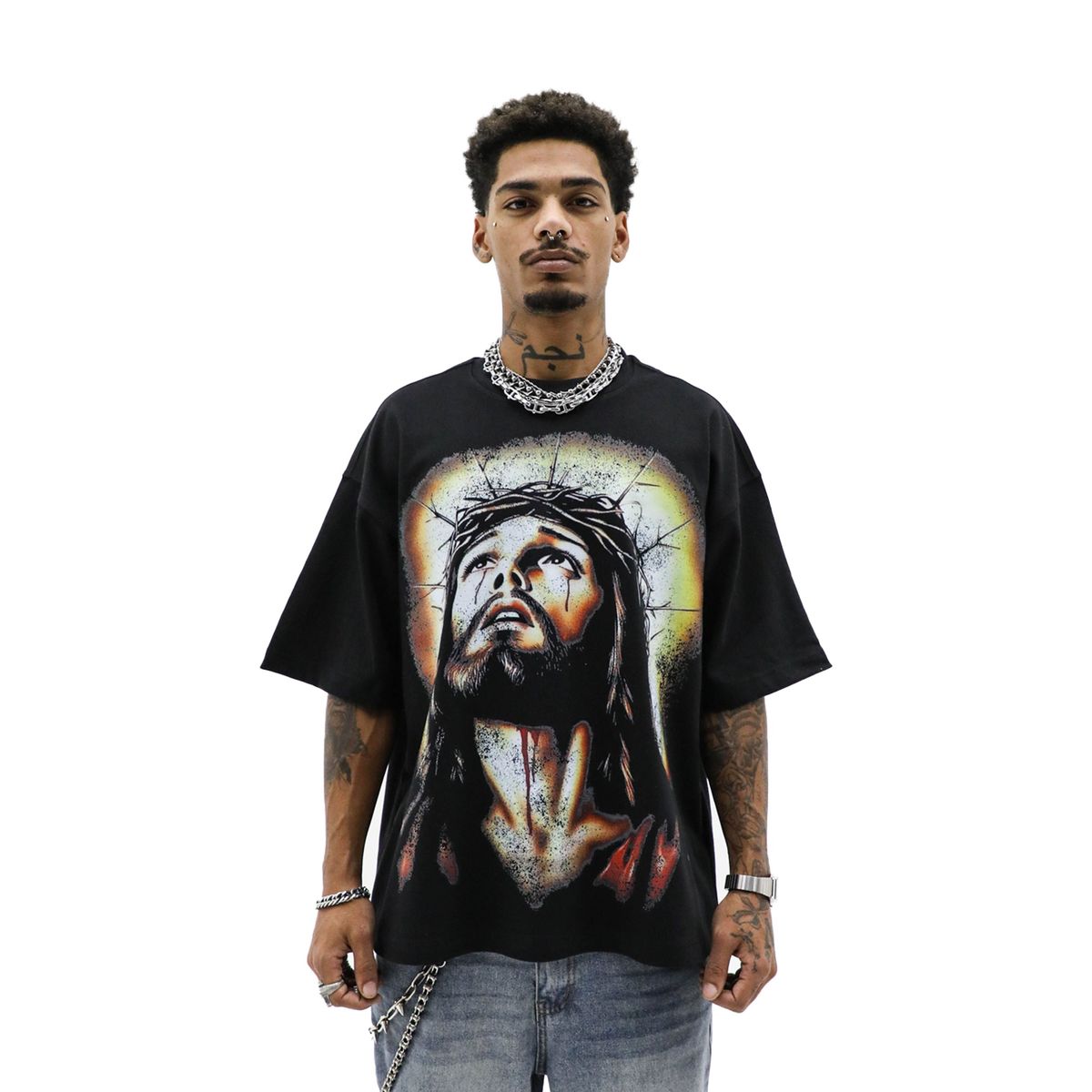 Heights District “Saints Heights Prayer” Tee- Black