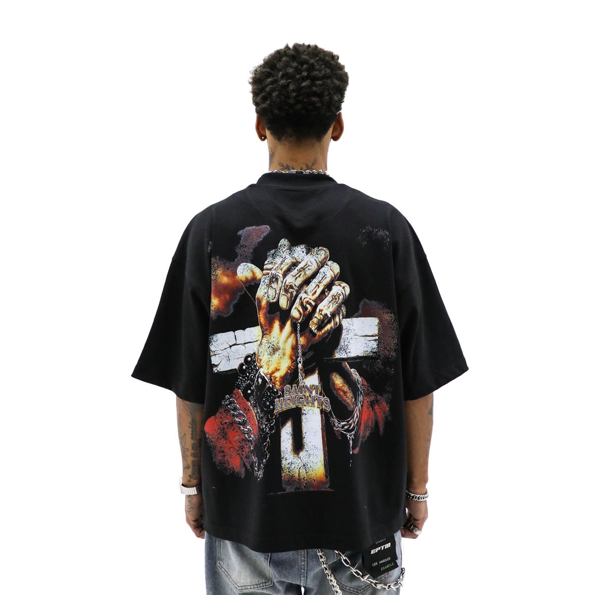 Heights District “Saints Heights Prayer” Tee- Black