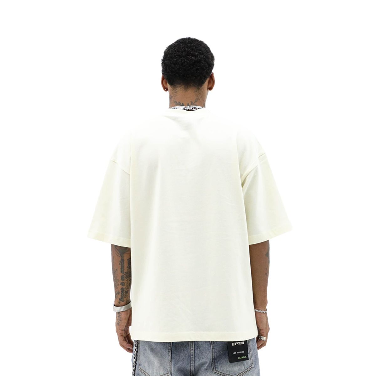 Heights District “Heritage Racquet Co” Tee- Cream