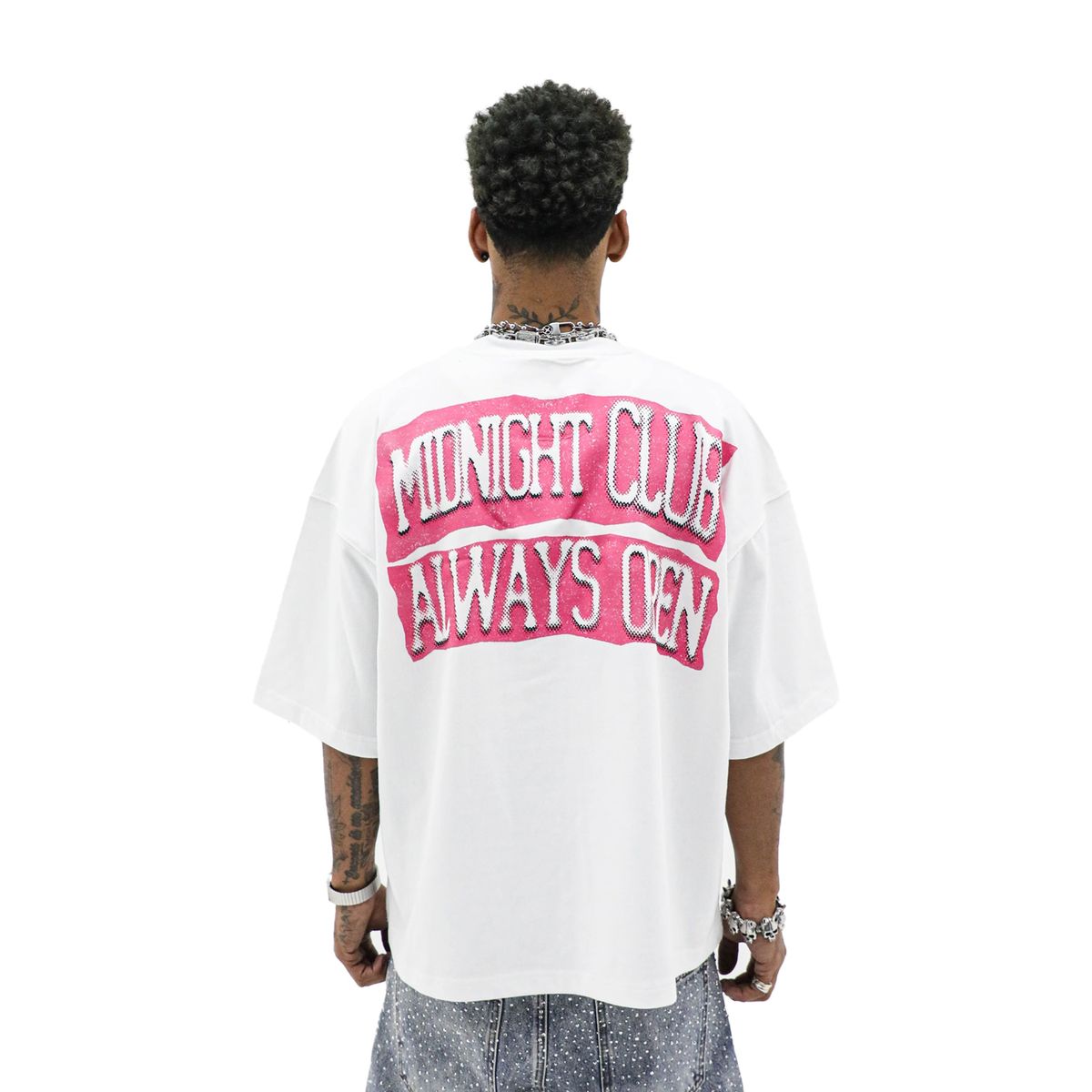 Heights District “Midnight Club” Tee- White