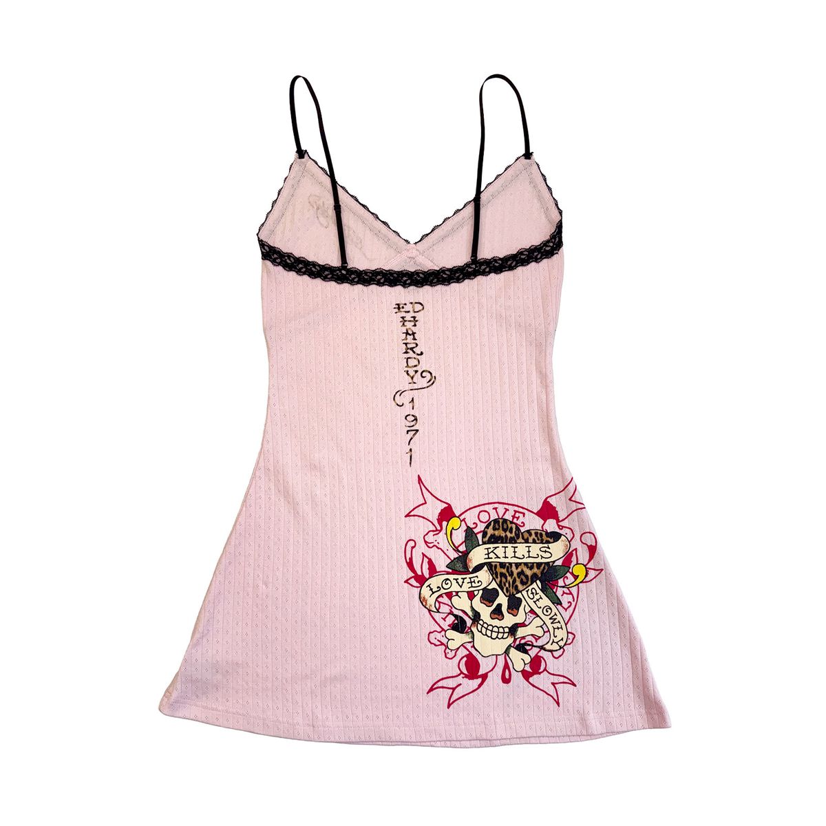 Ed Hardy Leopard LKS Lace Nighty Pink