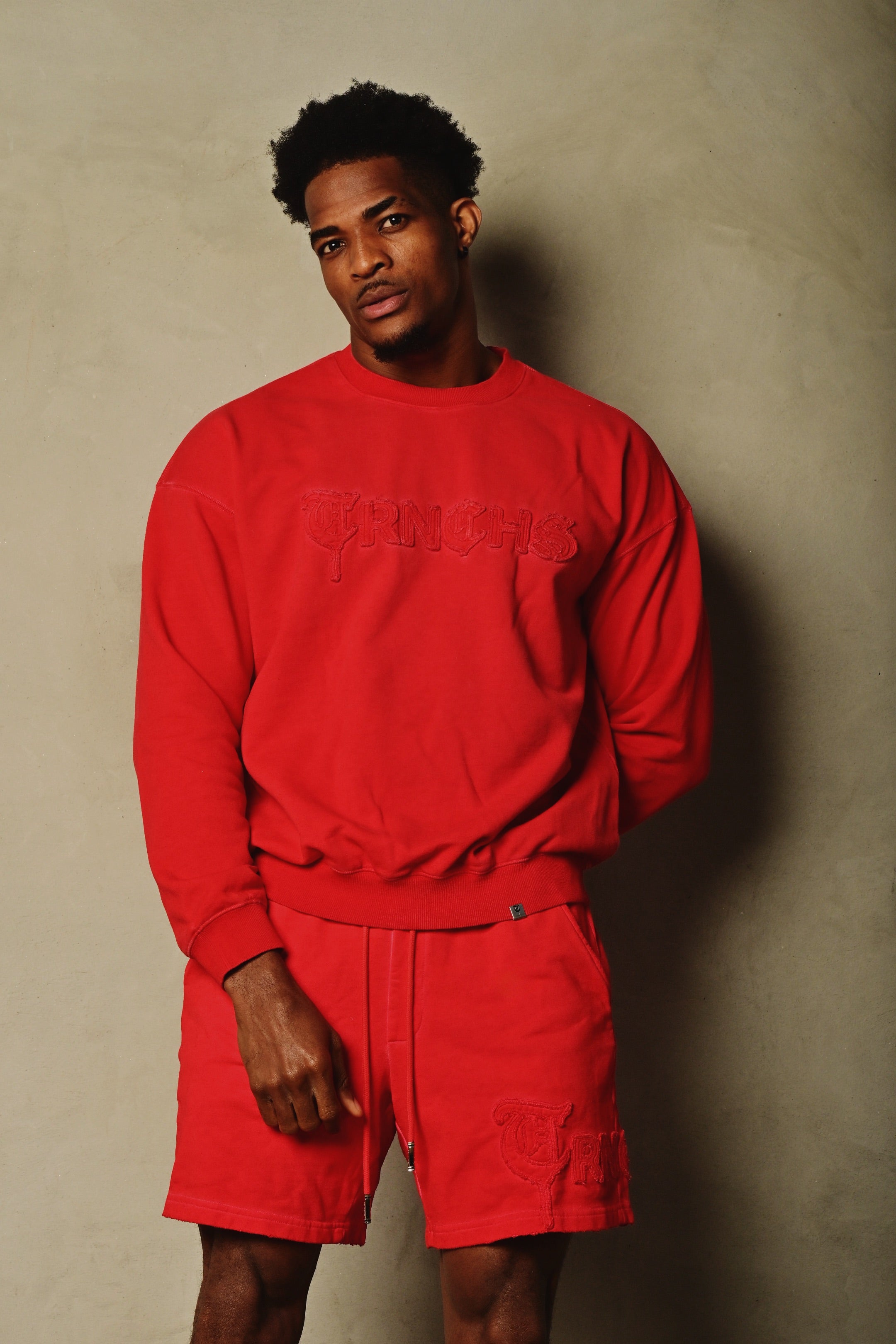"MAWADA" Red Crewneck