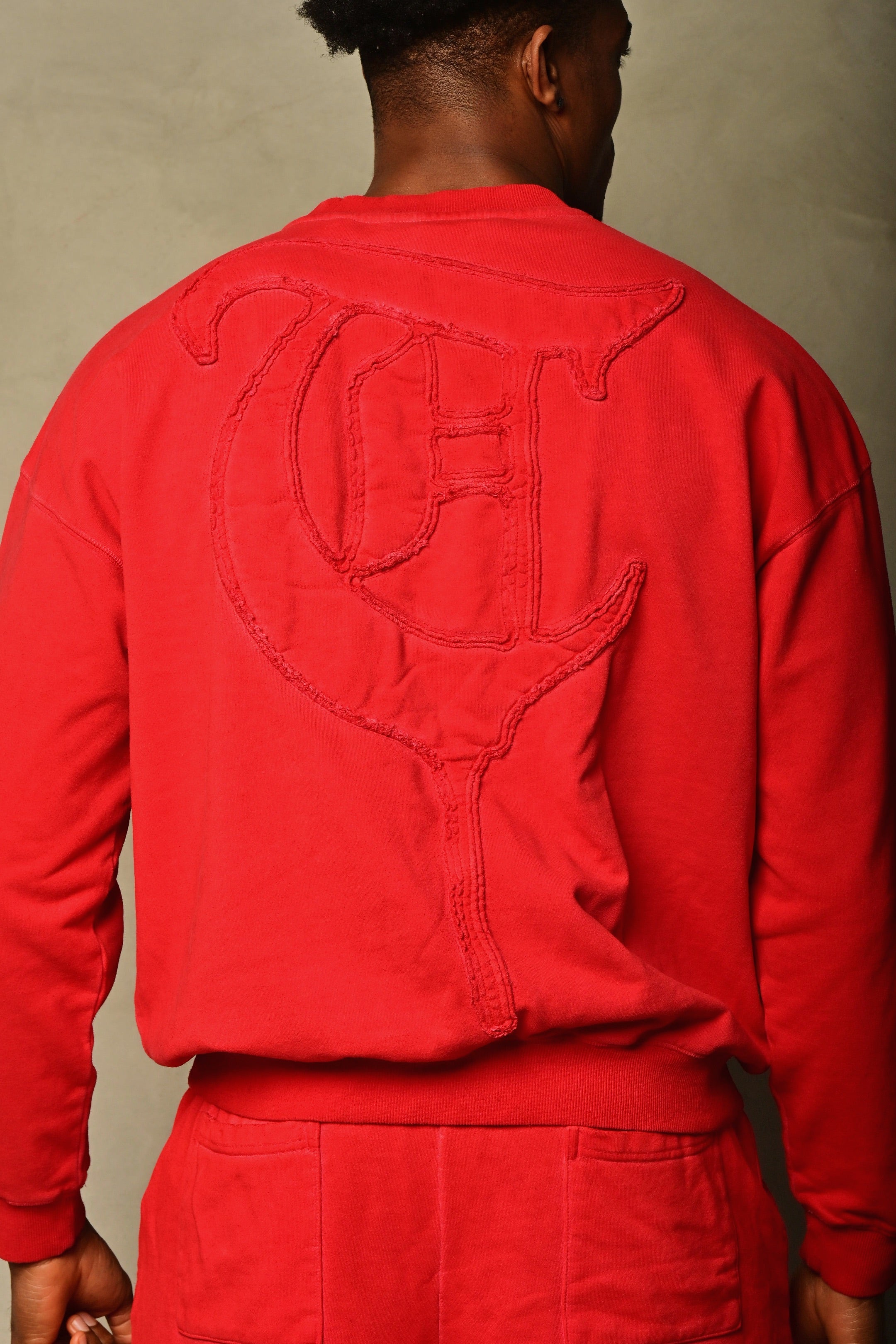 "MAWADA" Red Crewneck