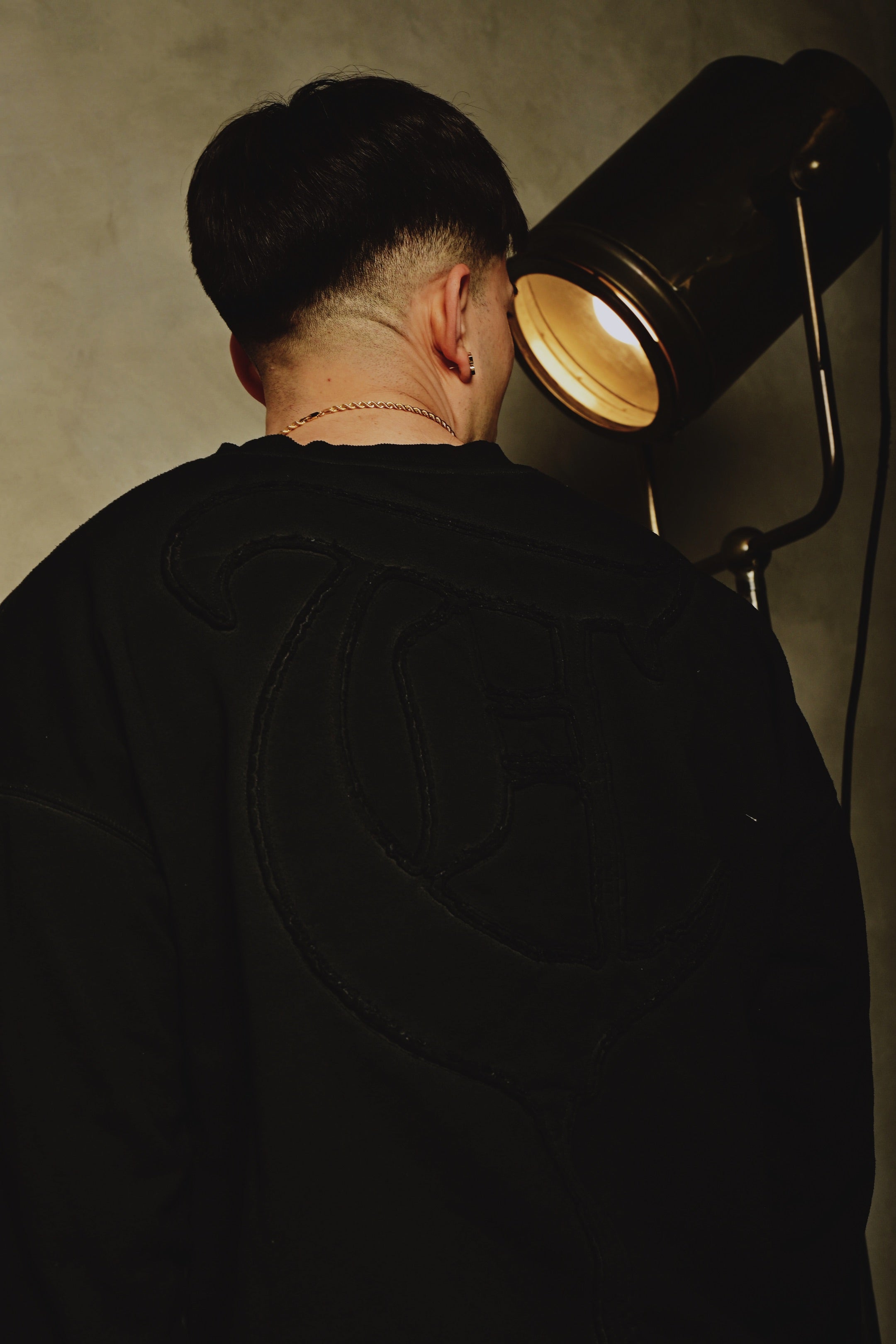 "MAWADA" Black Crewneck