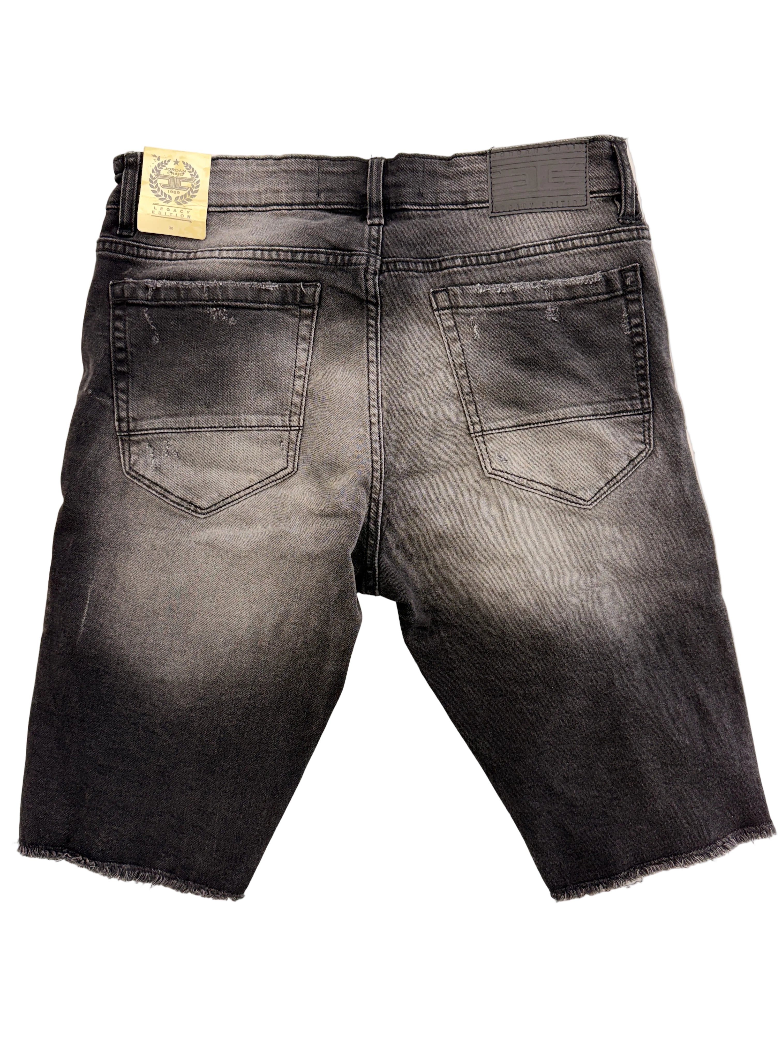 Jordan Craig "Black Shadow" Denim Shorts