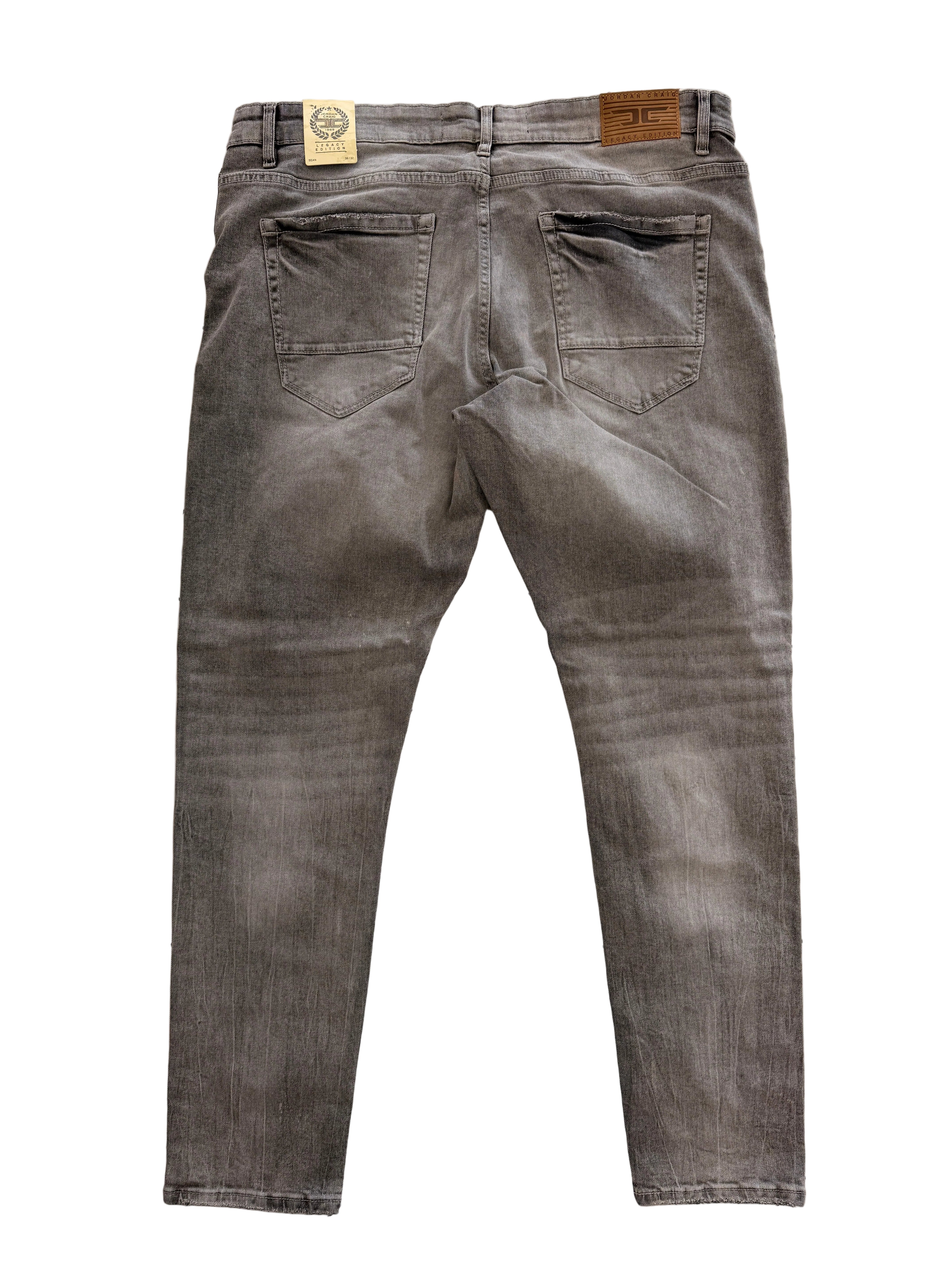 Jordan Craig "Cement Wash" Light Rip Jeans