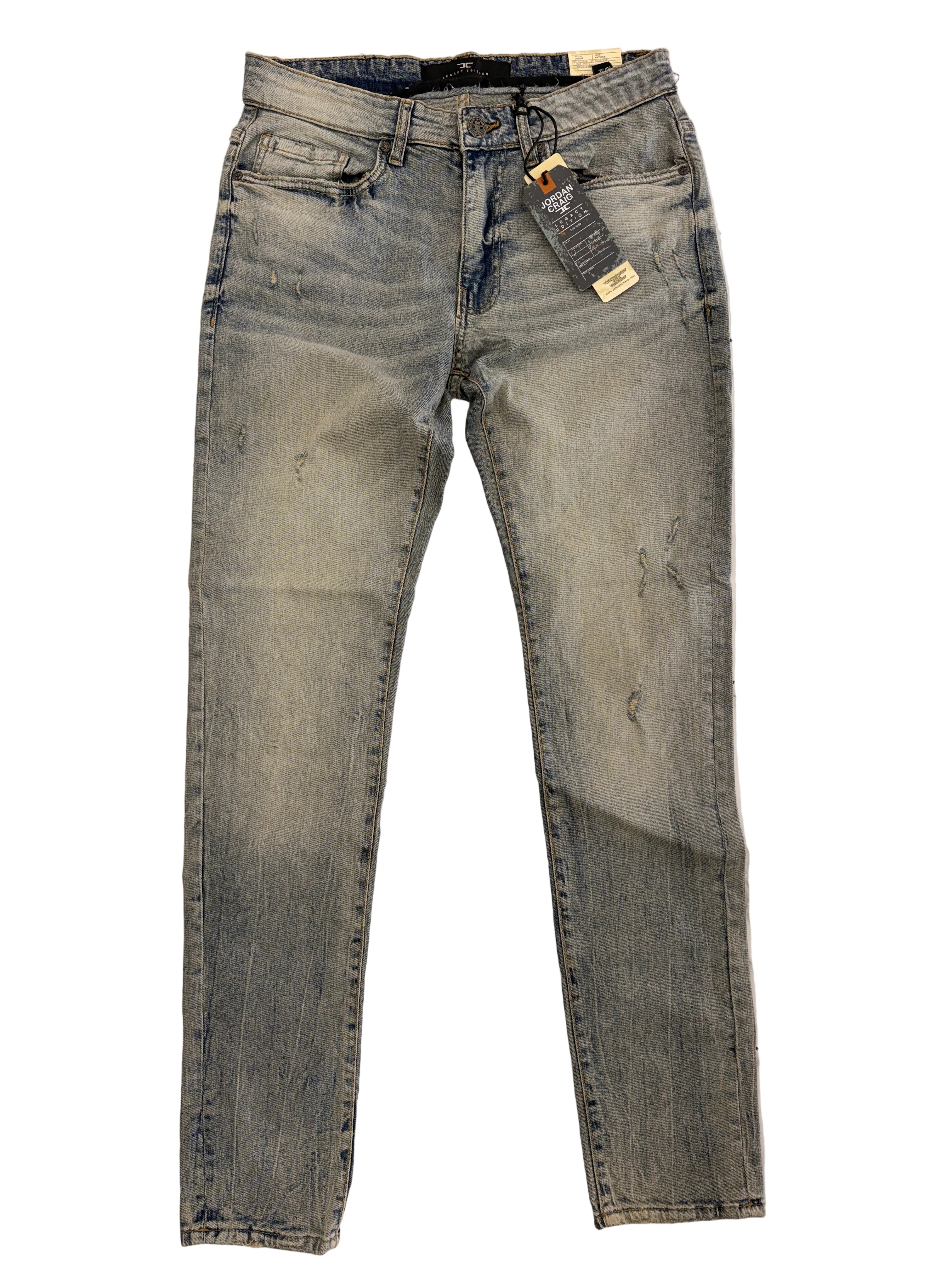 Jordan Craig "Antique" Light Rip Jeans