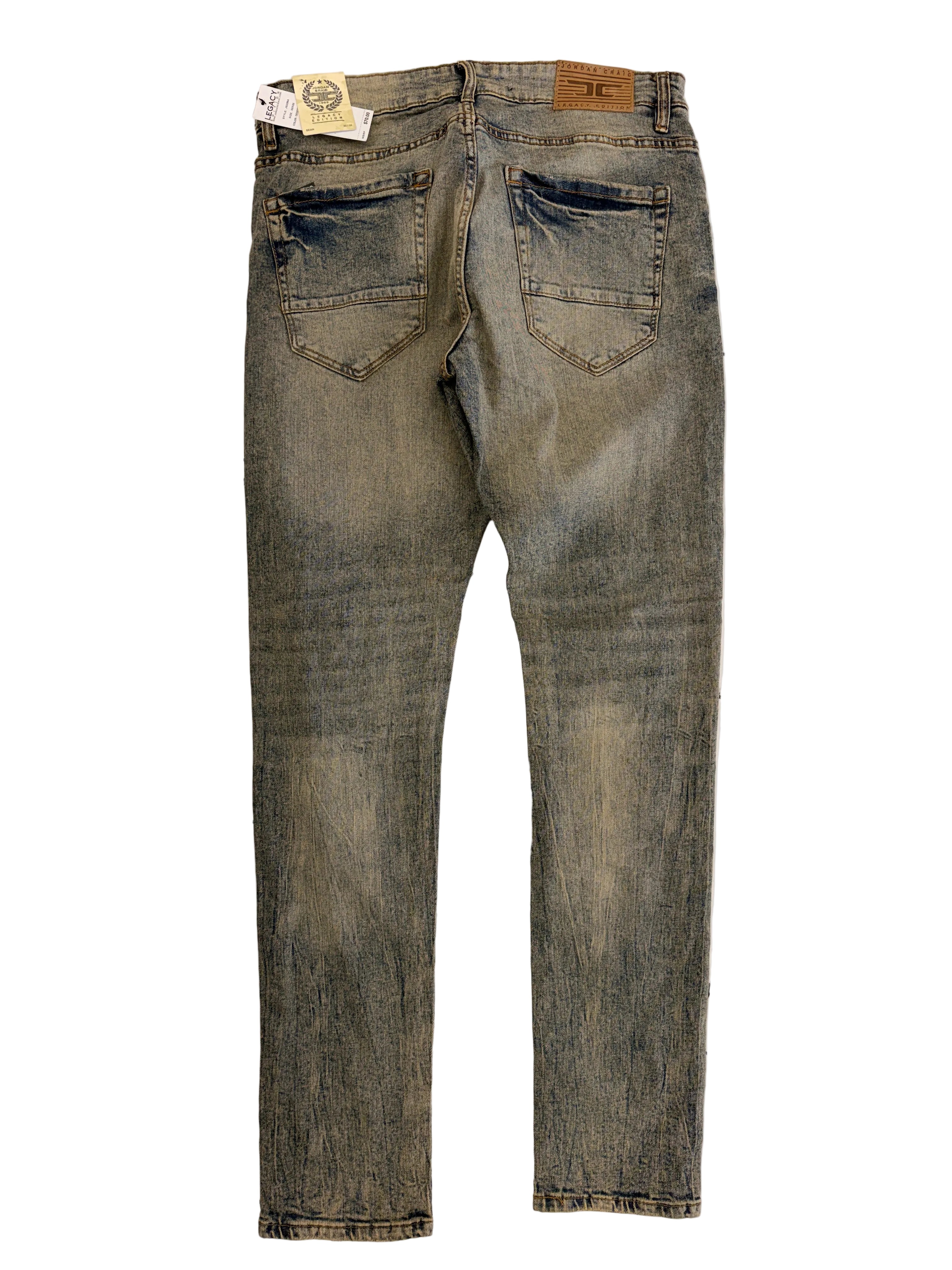 Jordan Craig "Desert Storm" Light Rip Jeans