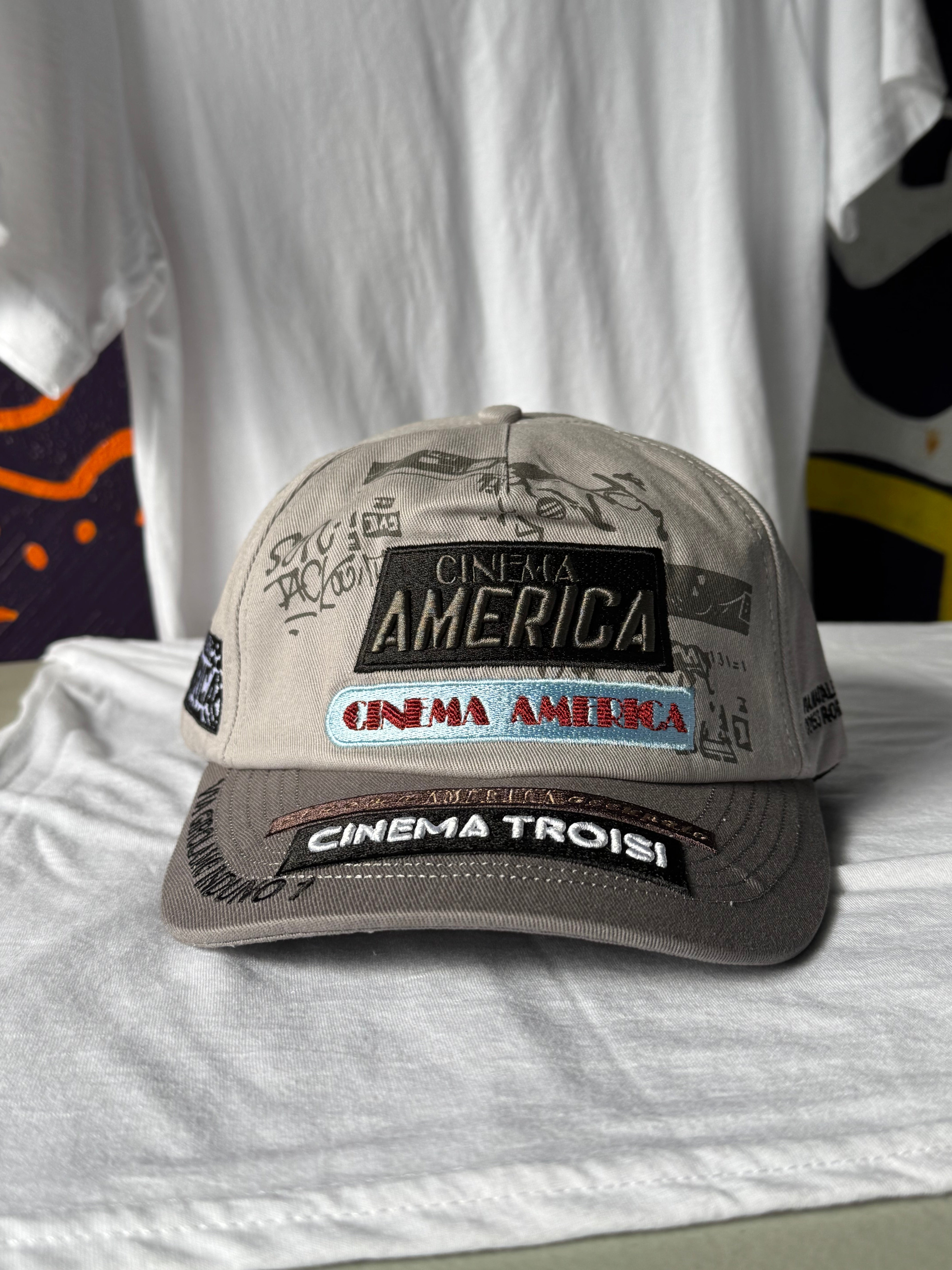 Cinema America Cinema Troisi Grey Cap