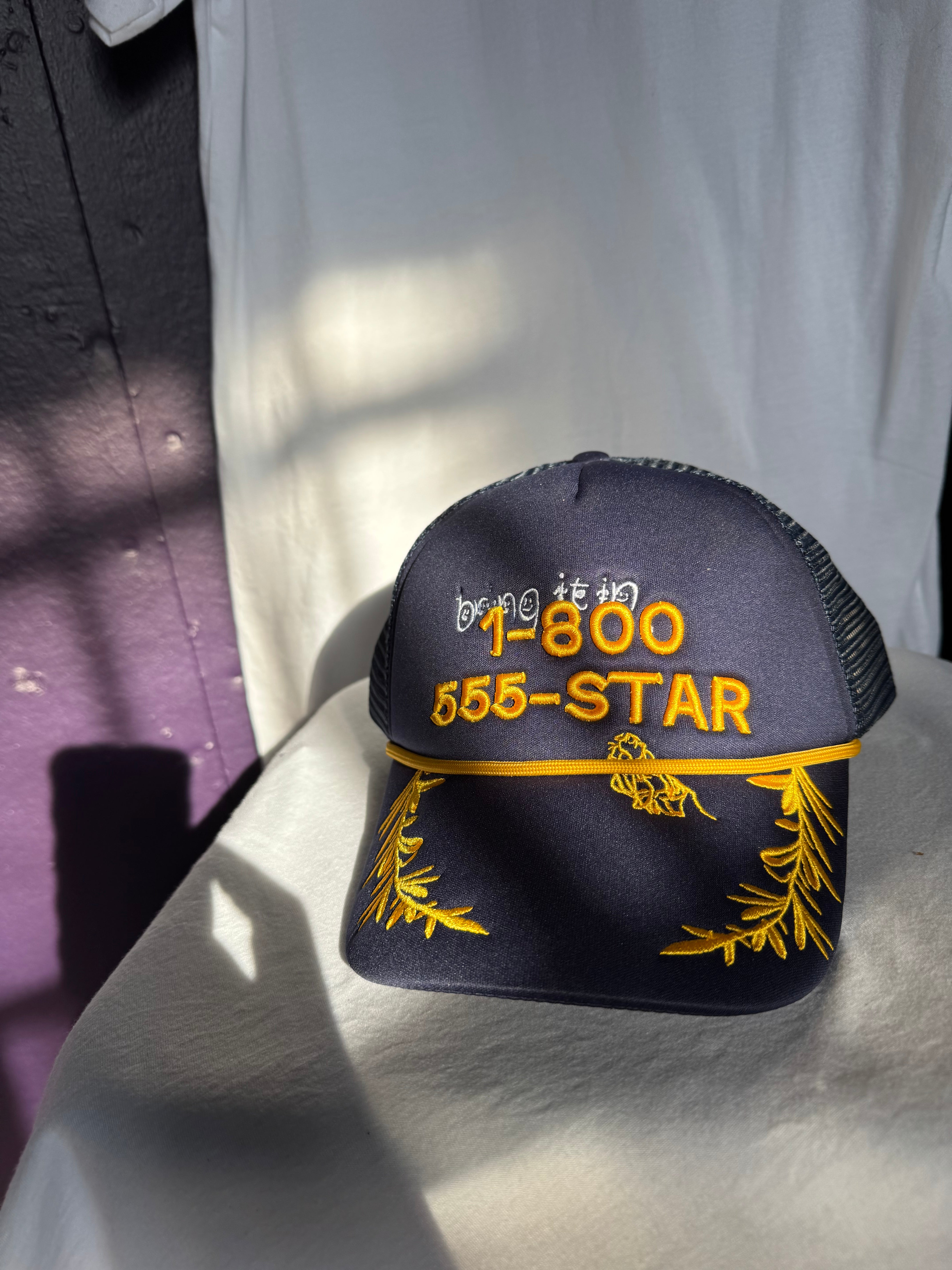 Paly Hollywood 555-Star Trucker Hat Navy