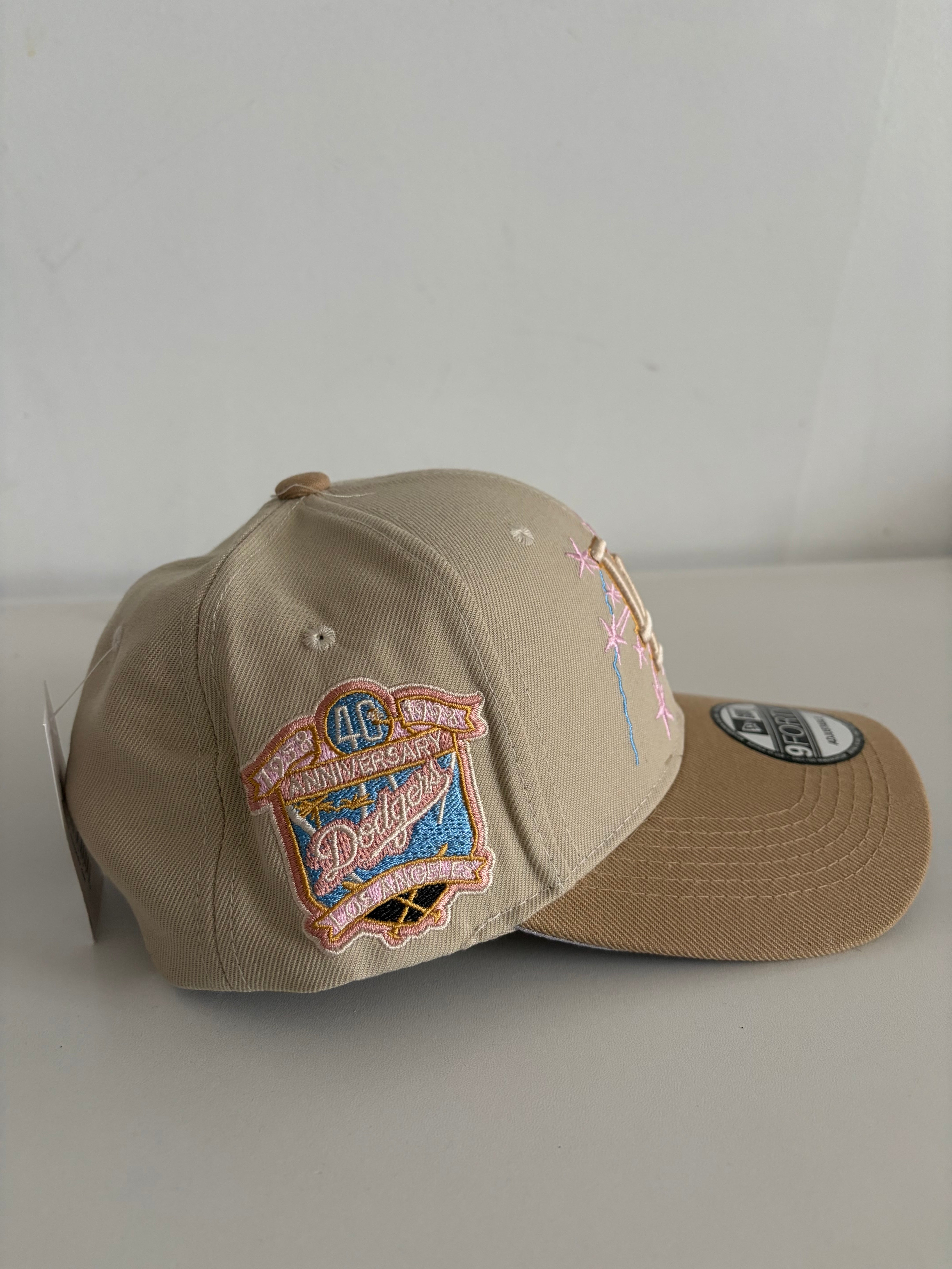New Era Los Angeles Dodgers 9FORTY Adjustable Cap – Tan “Fireworks Anniversary” Edition