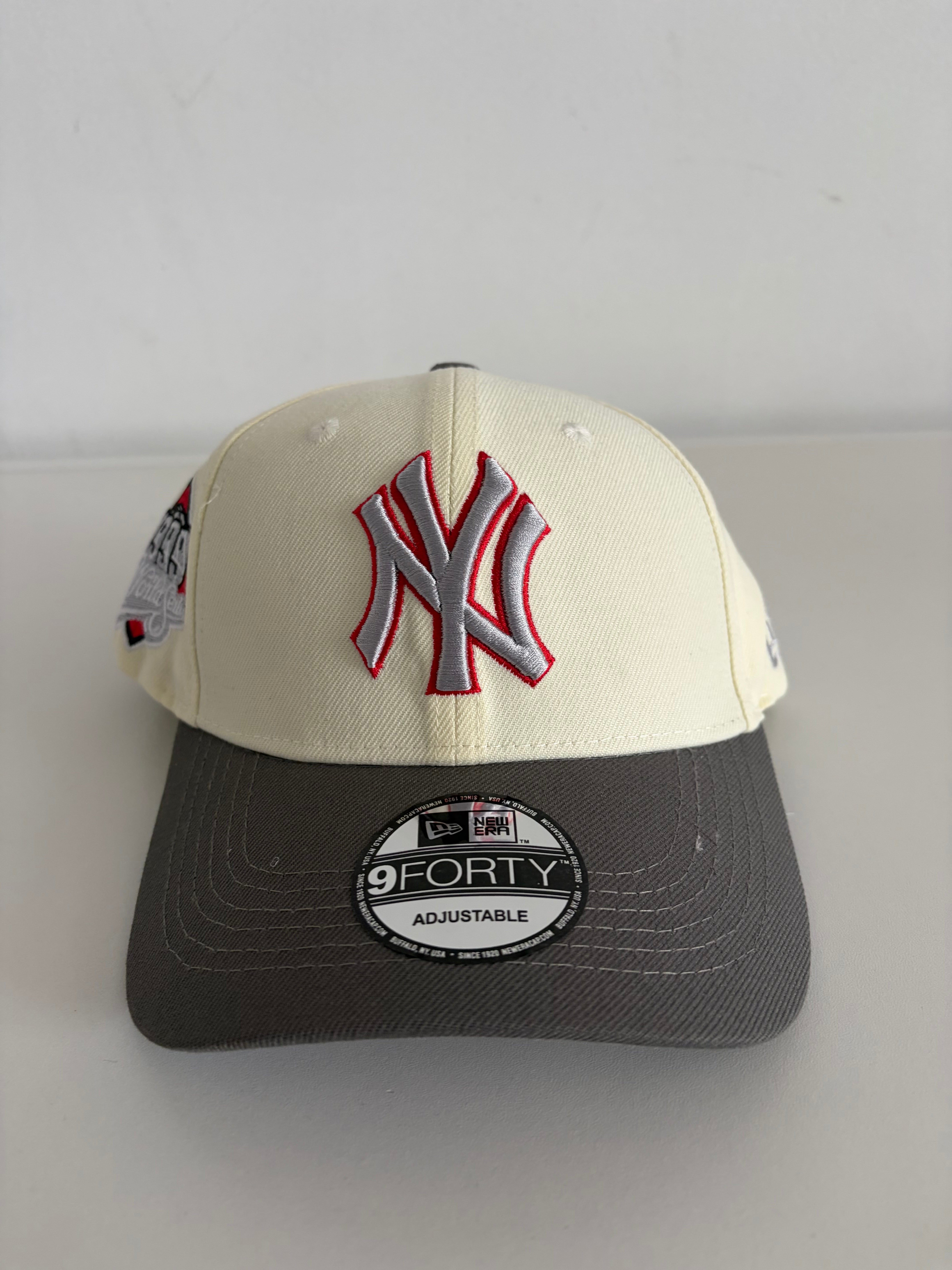 New Era New York Yankees 9FORTY Adjustable Cap – Cream/Gray 1999 World Series Edition