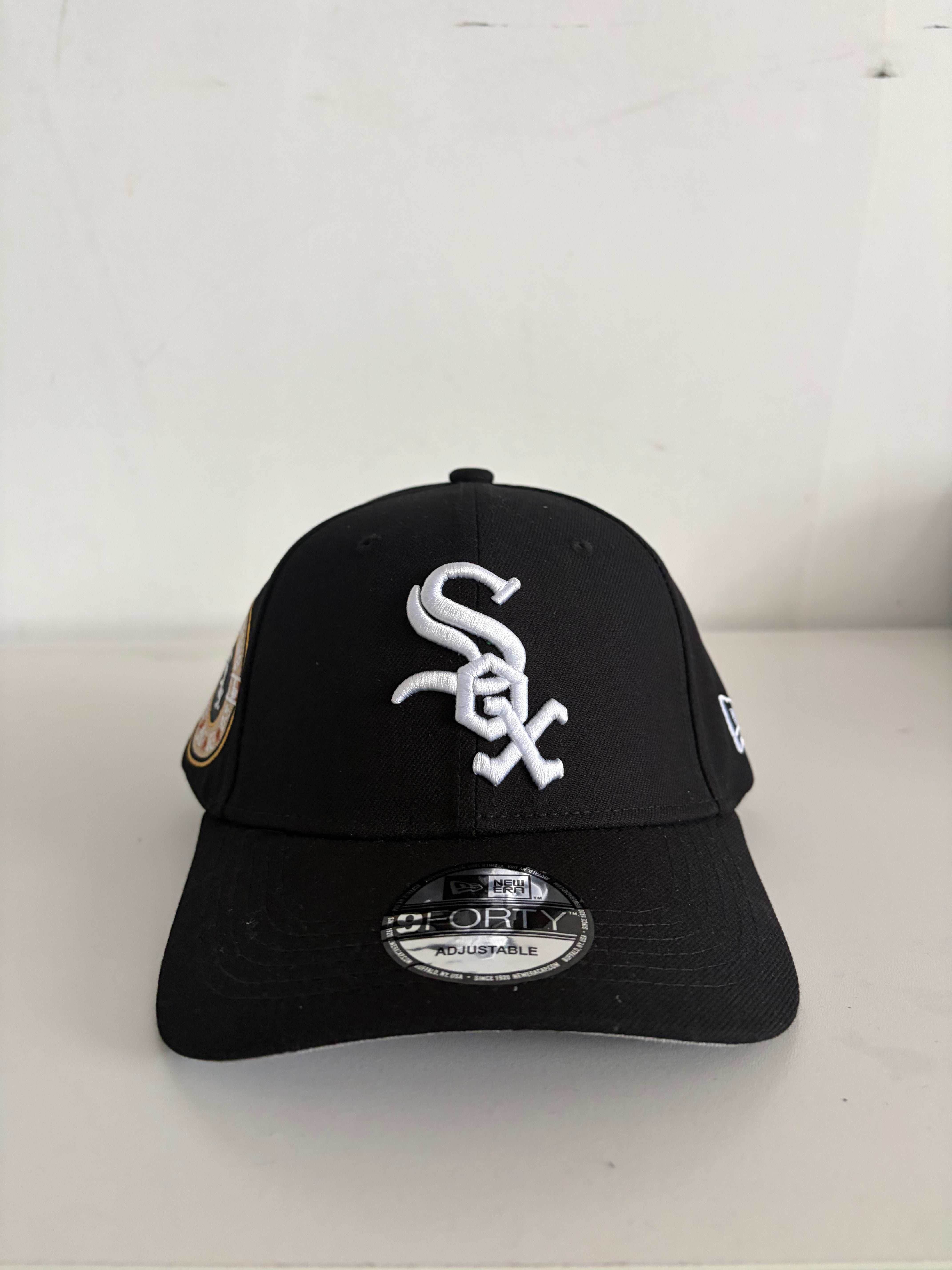 New Era Chicago White Sox 9FORTY Adjustable Cap – Black All-Star Years Patch Edition