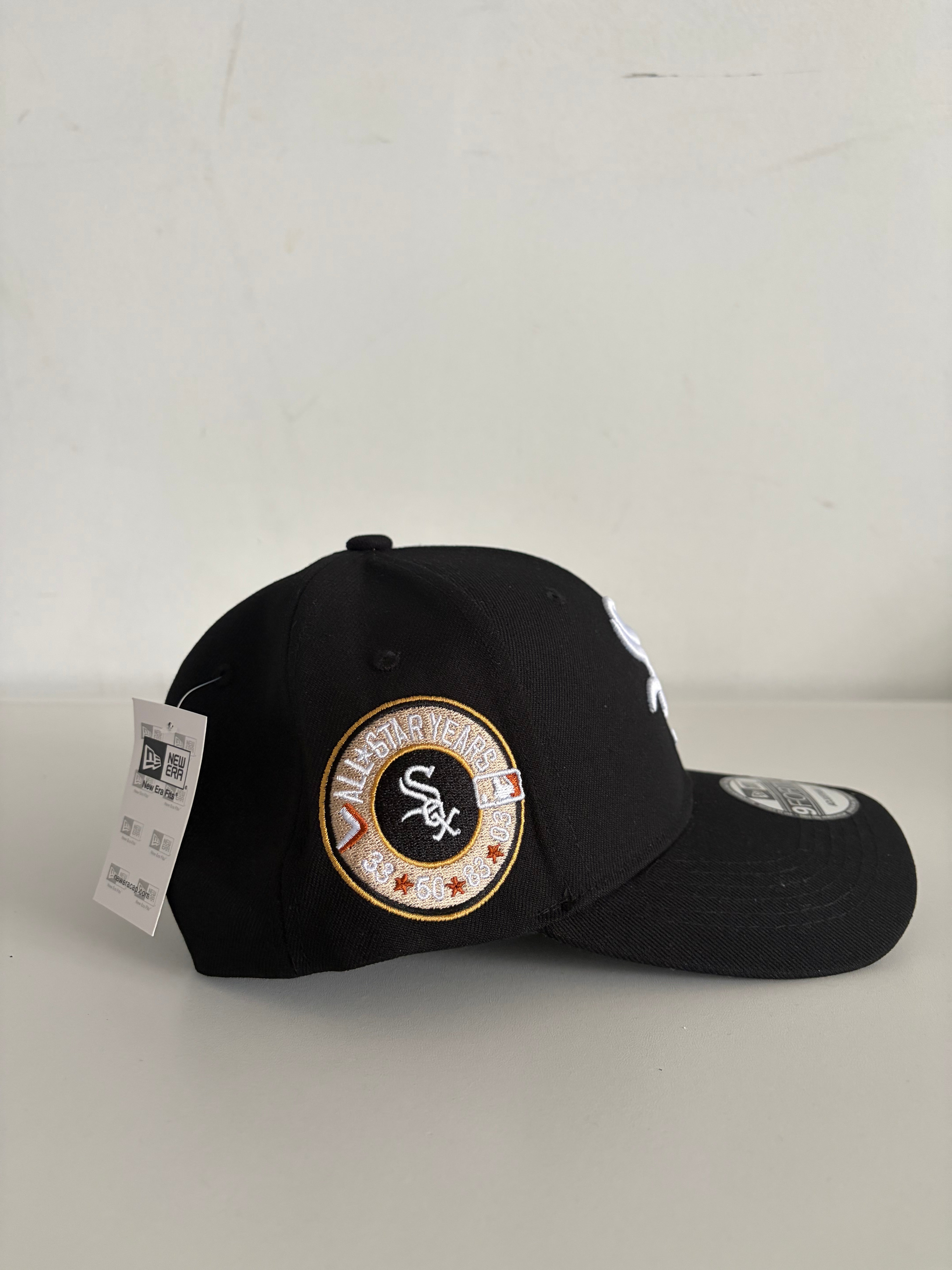 New Era Chicago White Sox 9FORTY Adjustable Cap – Black All-Star Years Patch Edition