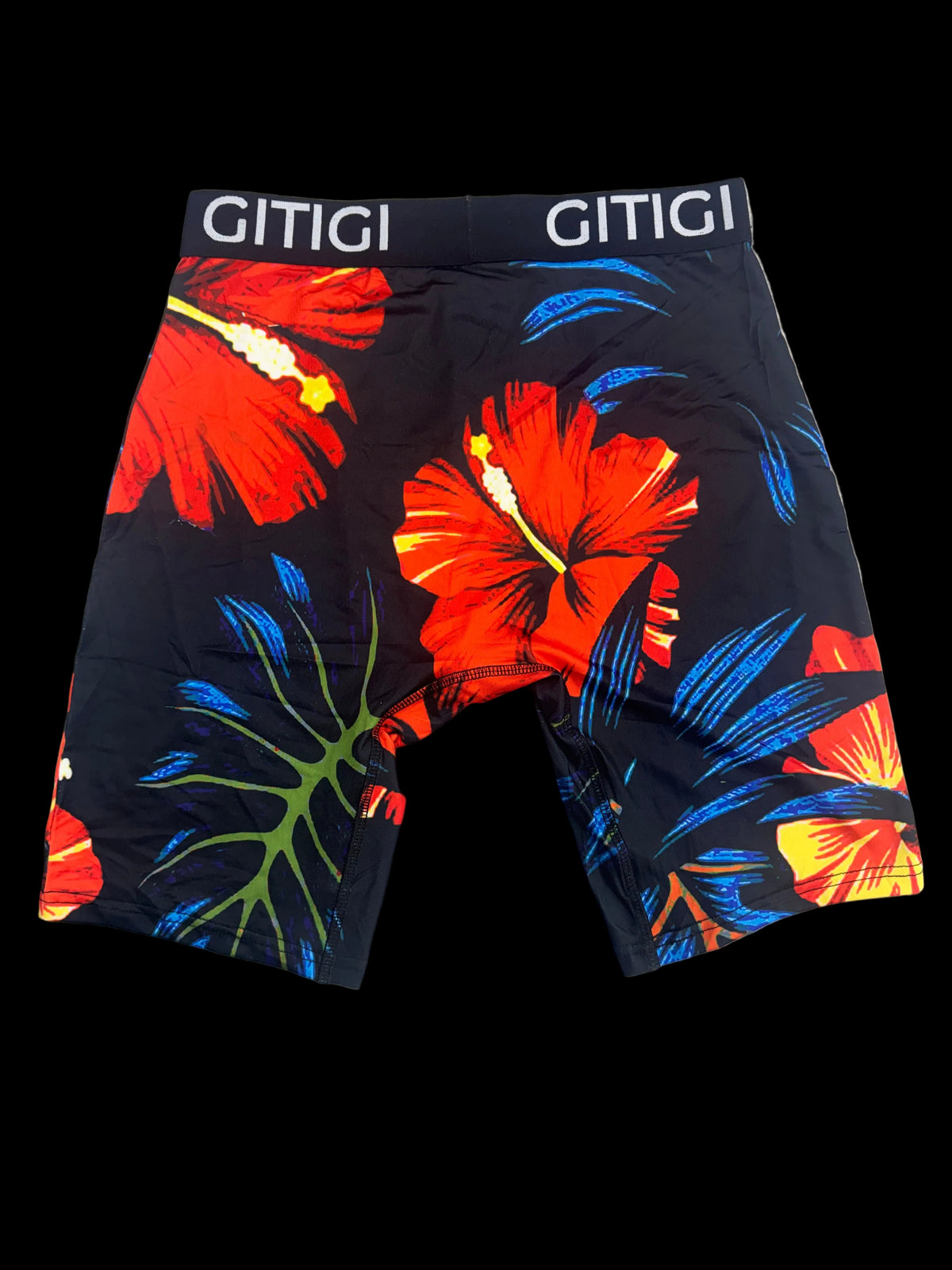 GITIGI 'GTG Hibiscus' Black/Red Boxer Briefs