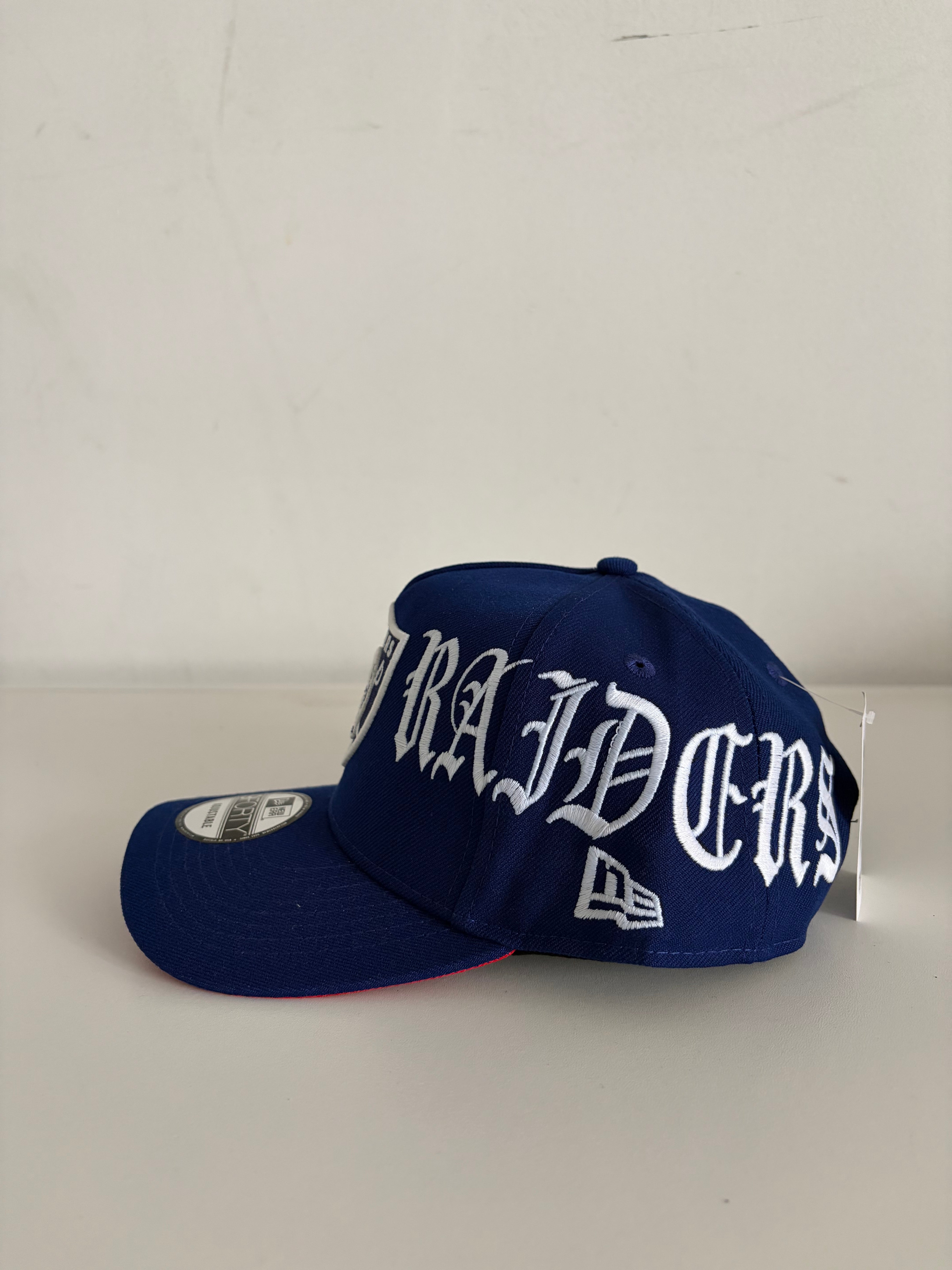 New Era Las Vegas Raiders 9FORTY Adjustable Cap – Royal Blue Script Edition