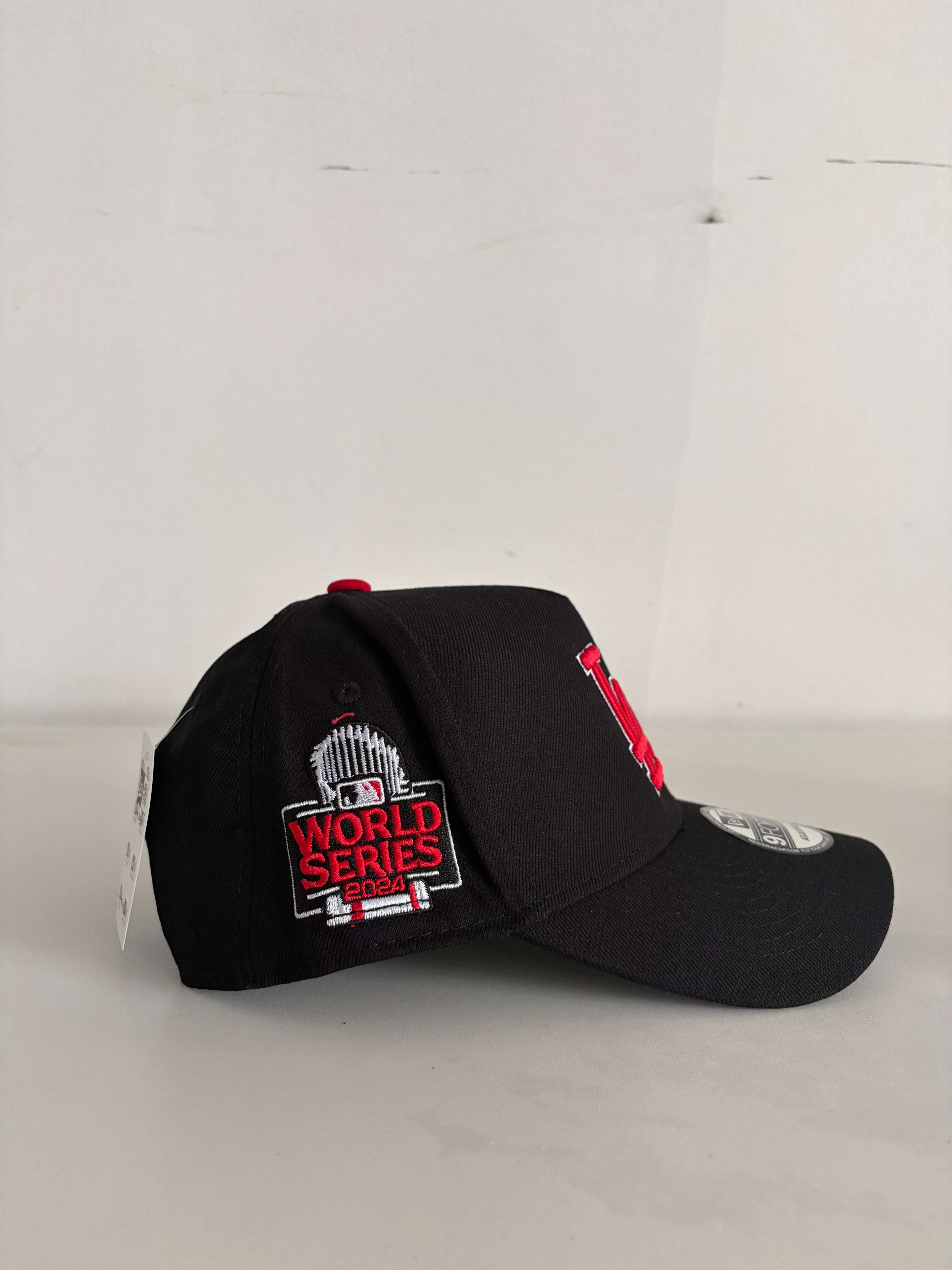 New Era Los Angeles Dodgers 9FORTY Adjustable Cap – Black & Red World Series 2024 Edition
