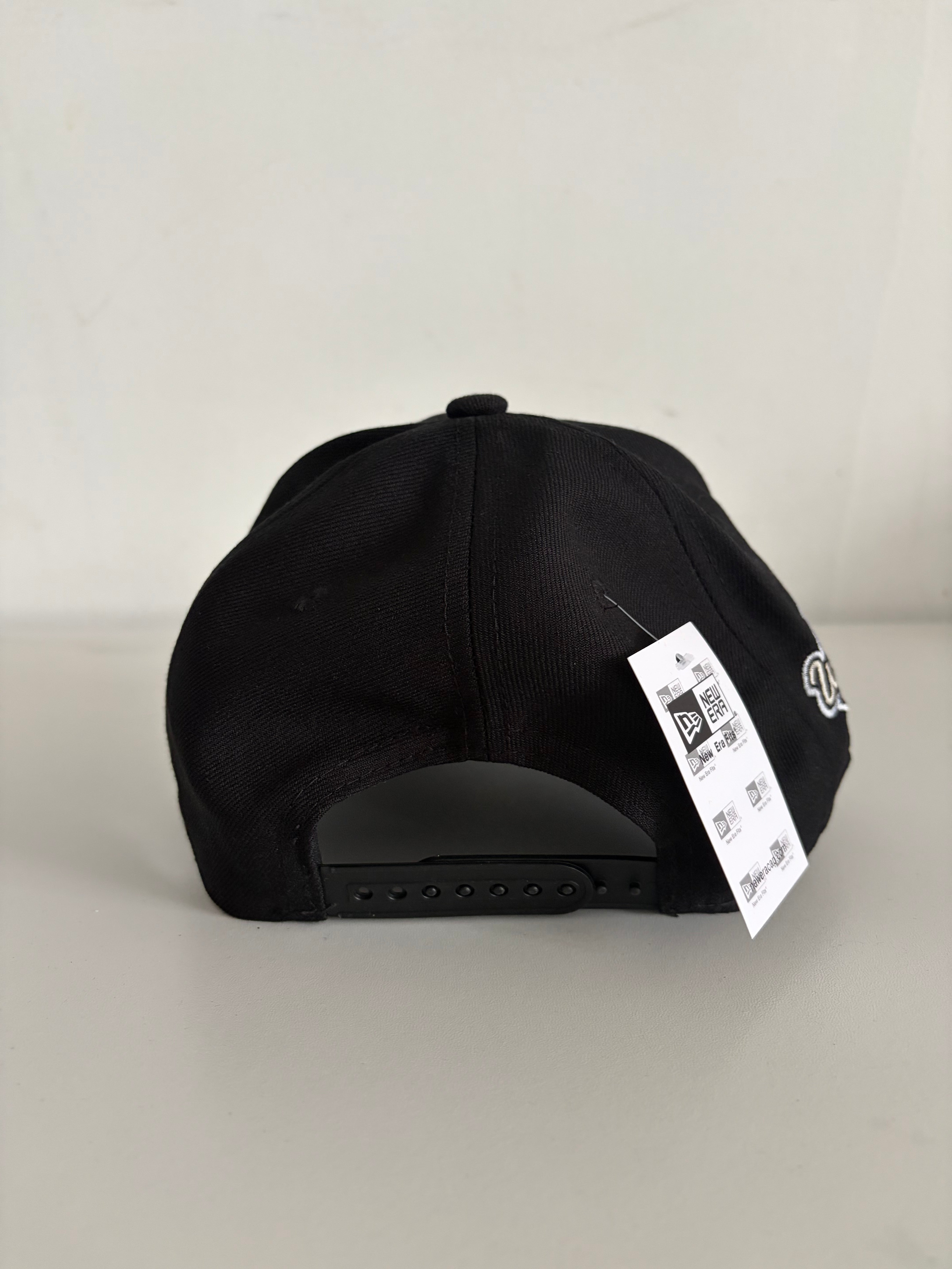 New Era NY Yankees 9FORTY cap in black with 1996 World Series patch, back view