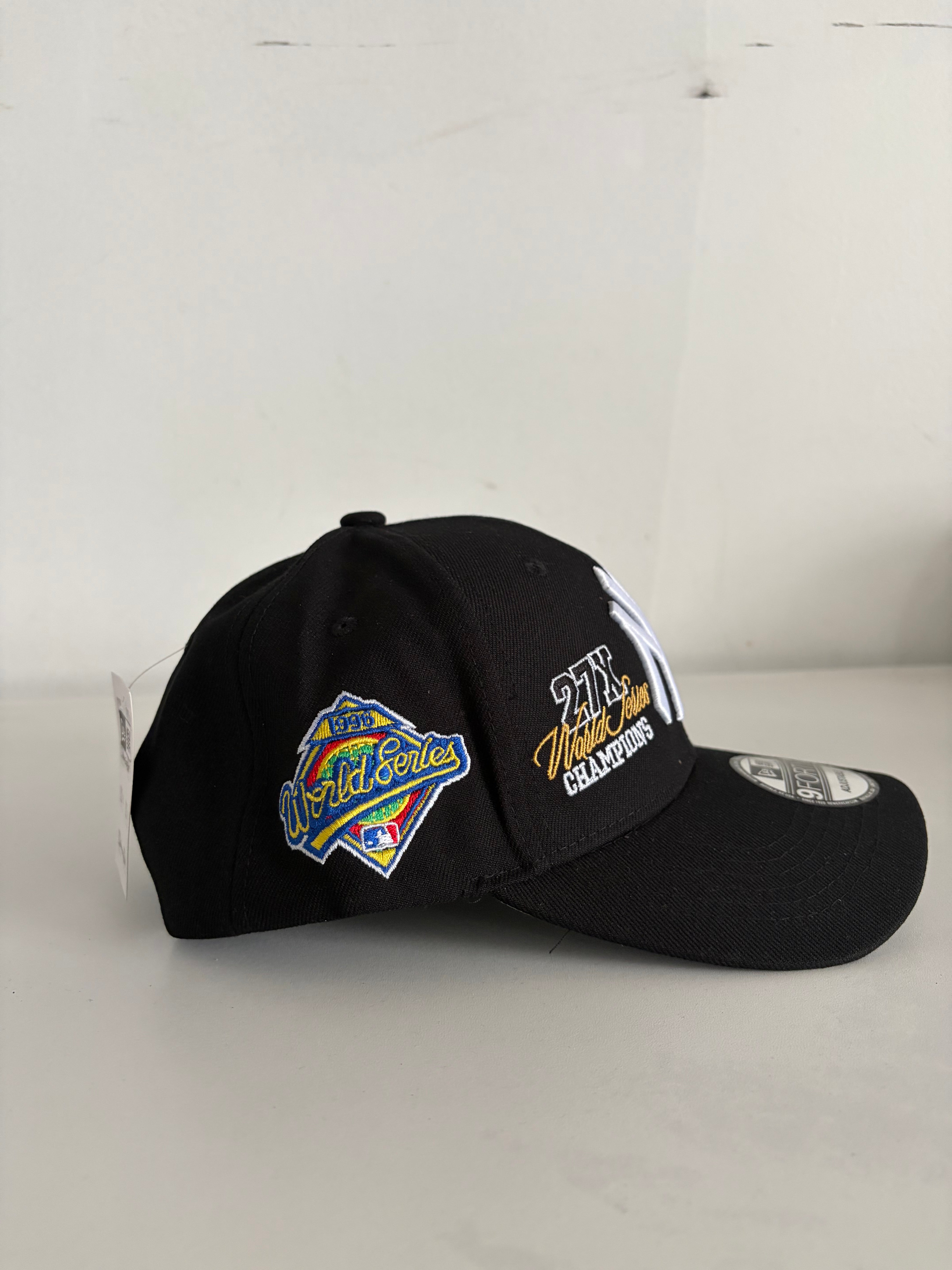 New Era New York Yankees 9FORTY Adjustable Cap – Black w/ Multi World Series & Subway Series Patches