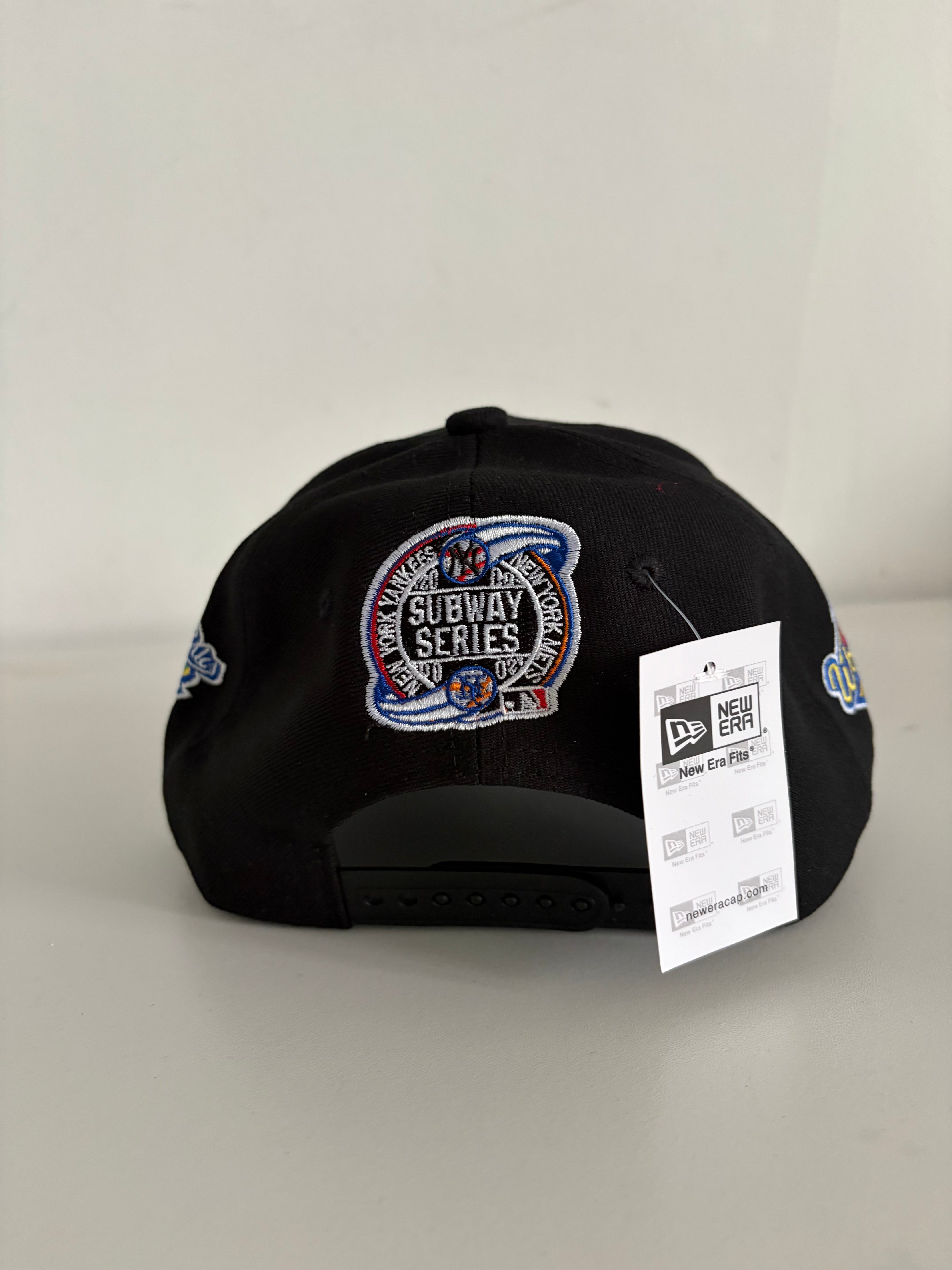 New Era New York Yankees 9FORTY Adjustable Cap – Black w/ Multi World Series & Subway Series Patches