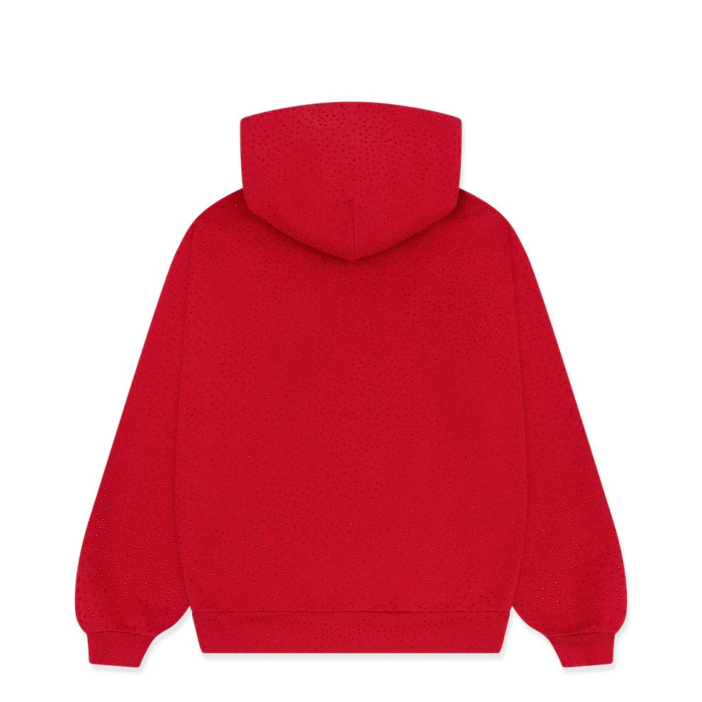 Spider Hoodie Red Rhinestones